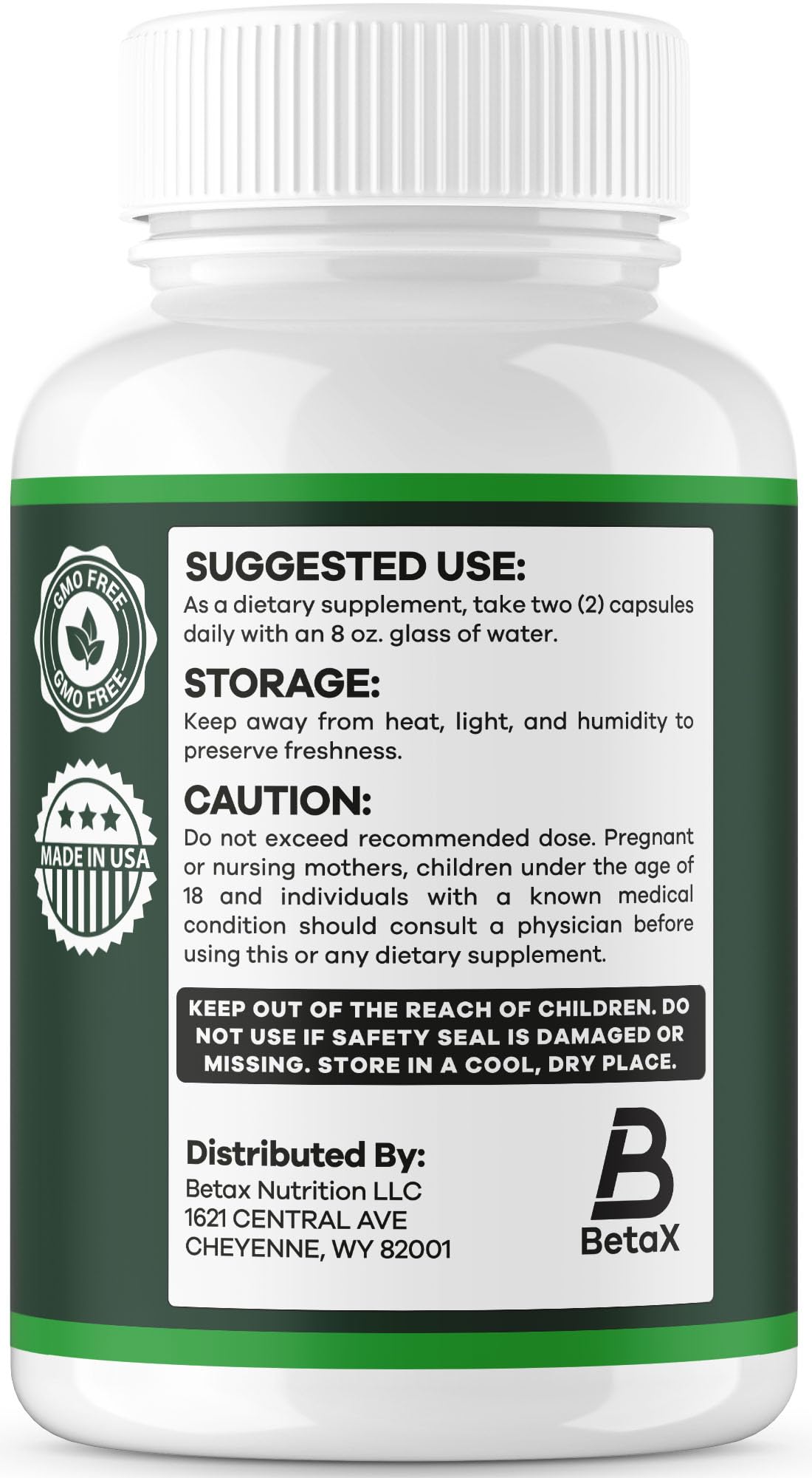 BetaX Brain Mary Capsules, 300 Capsules