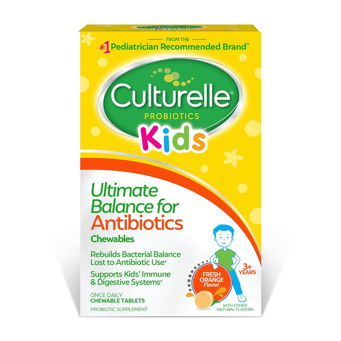 Culturelle Probiotics Ultimate Balance Probiotic for Antibiotics Chewable, 20 Count