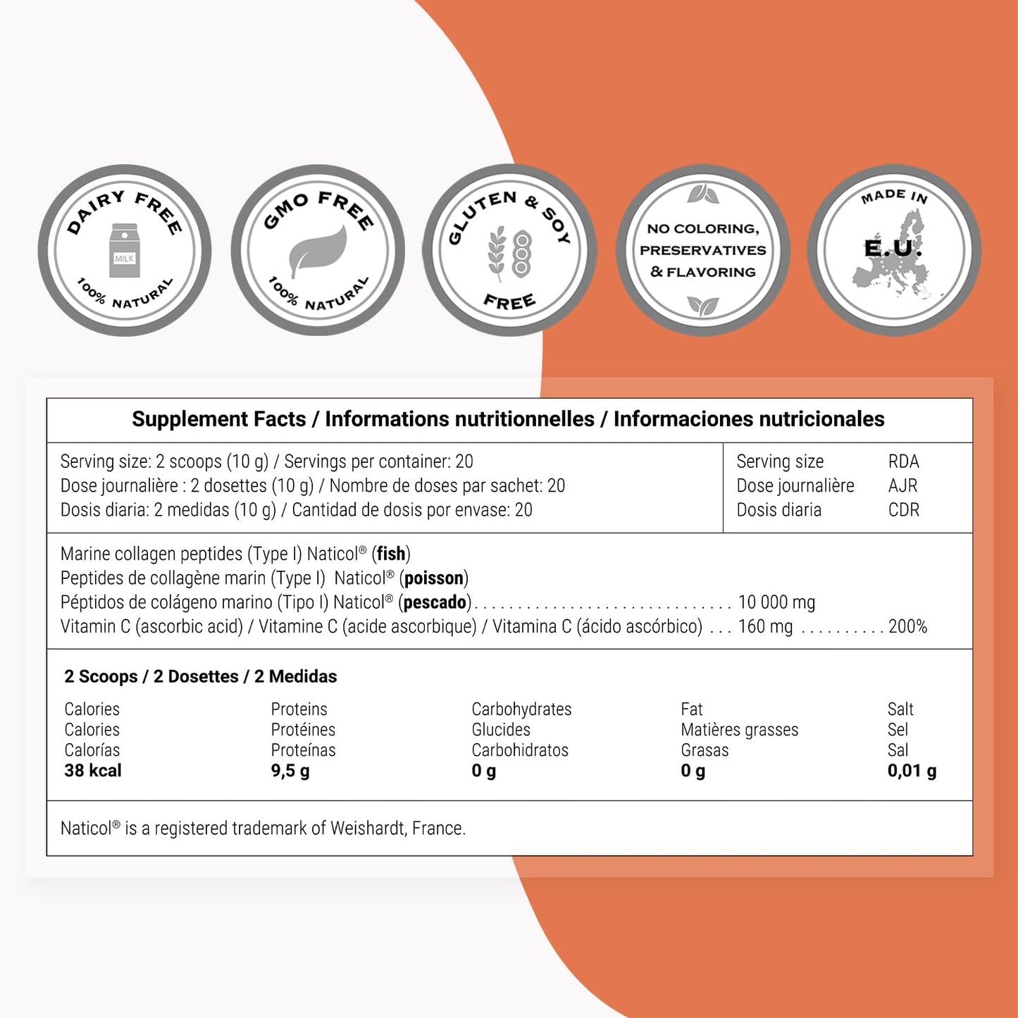 Supersmart Marine Collagen Powder, 7.2 Ounce
