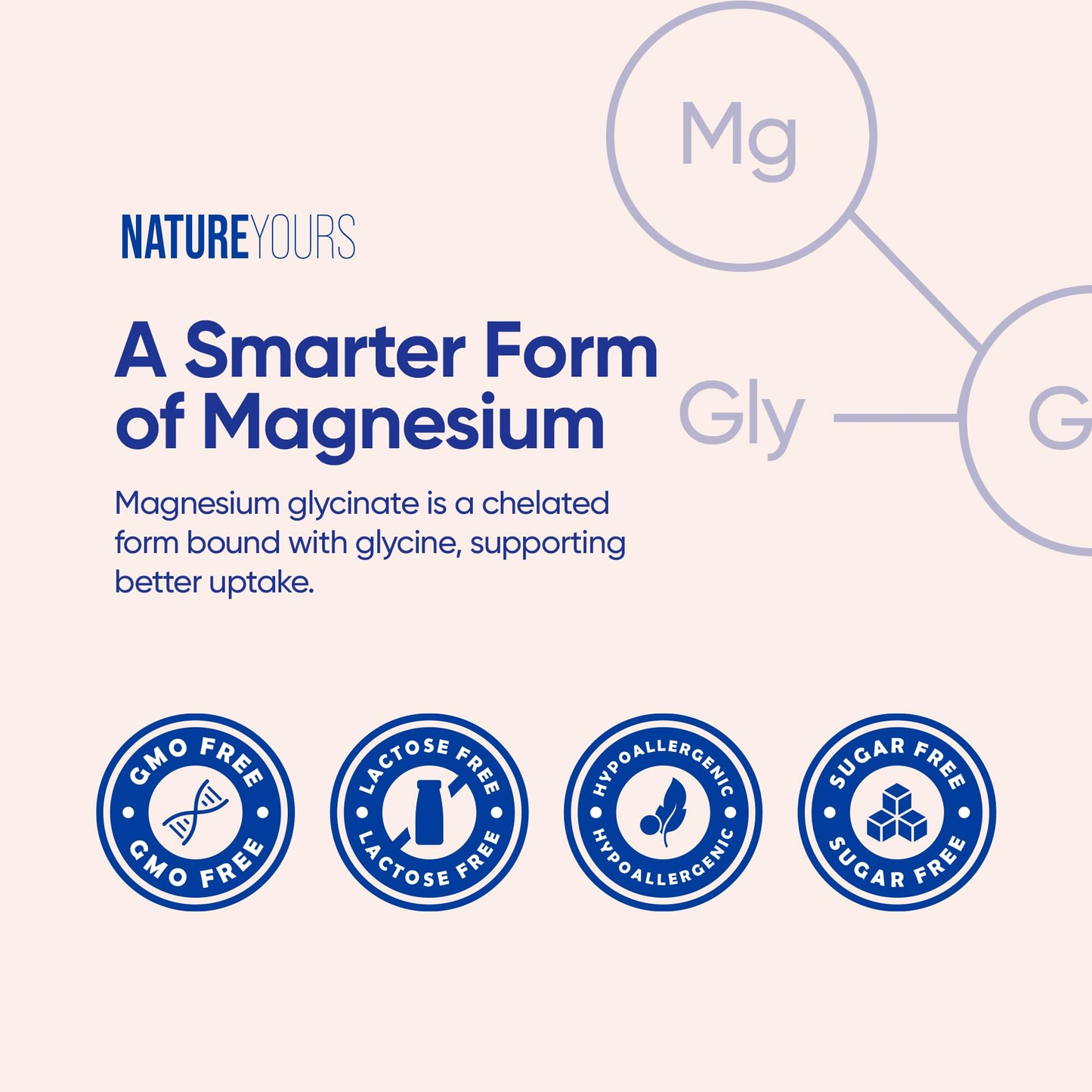 NatureYours Magnesium Glycinate 120mg Capsules, 90 Count