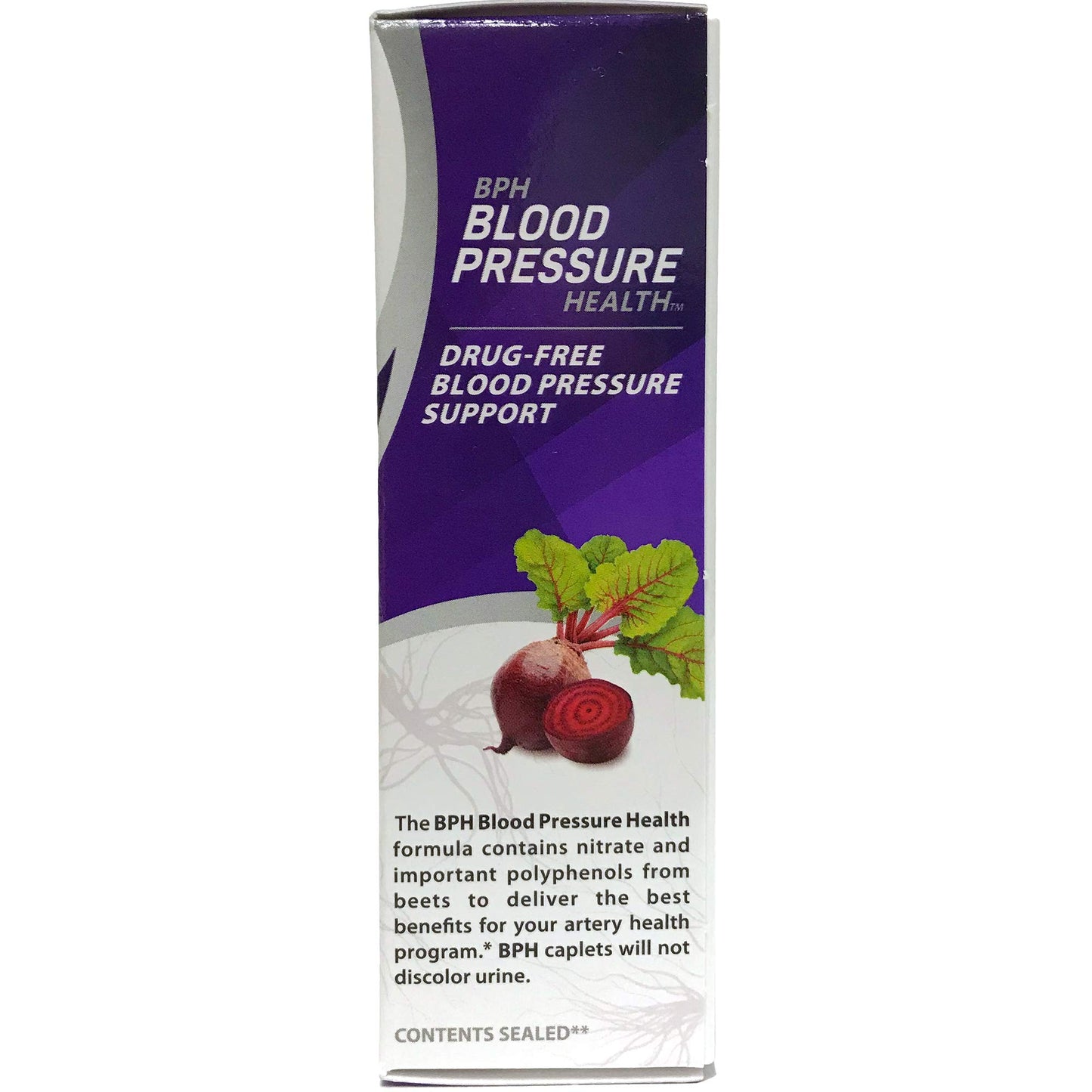 BPH Blood Pressure Health Maintenance Dietary Supplement Caplets Beetroot, 60 Count