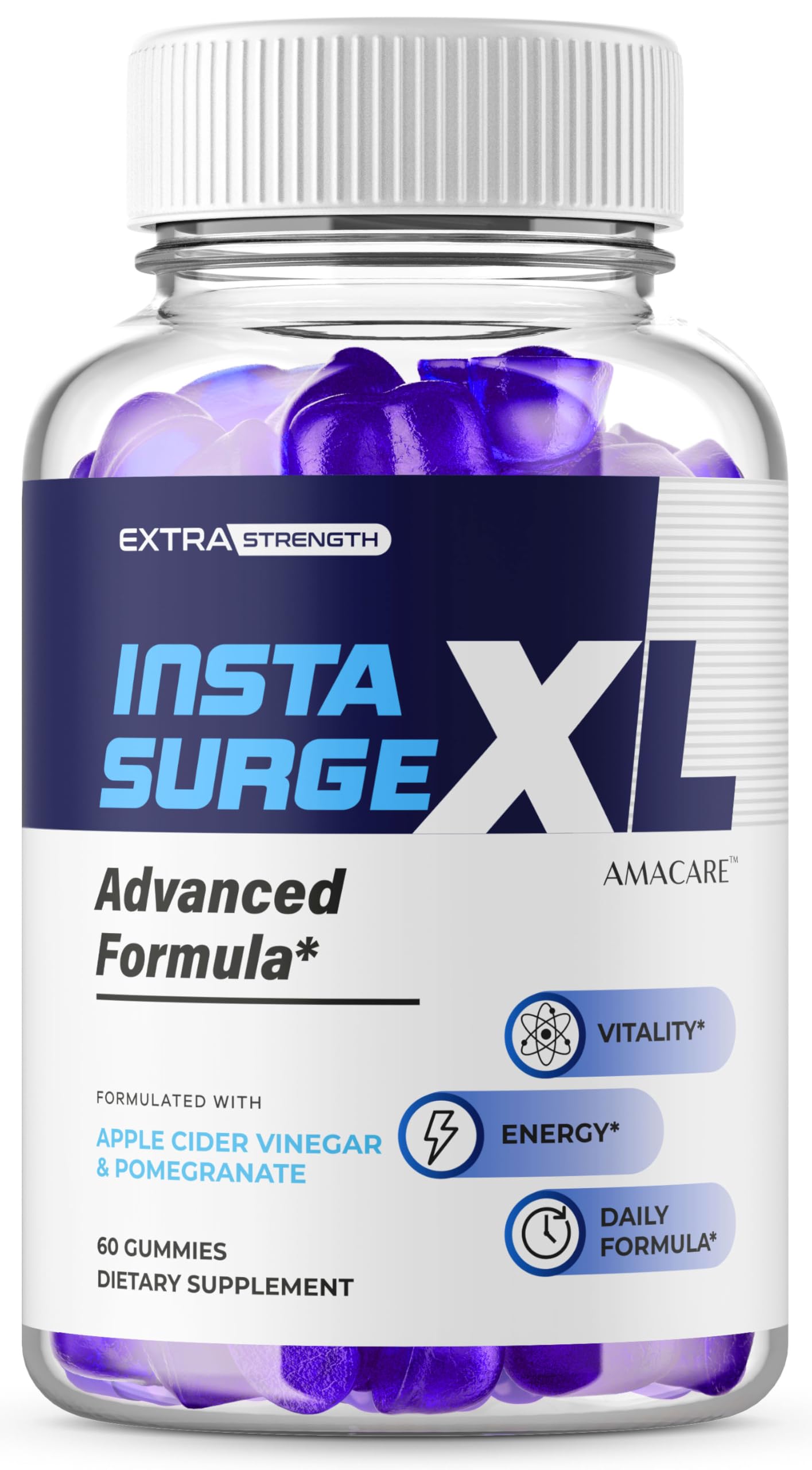 AMACARE Insta Surge XL Gummies 60 Gummies