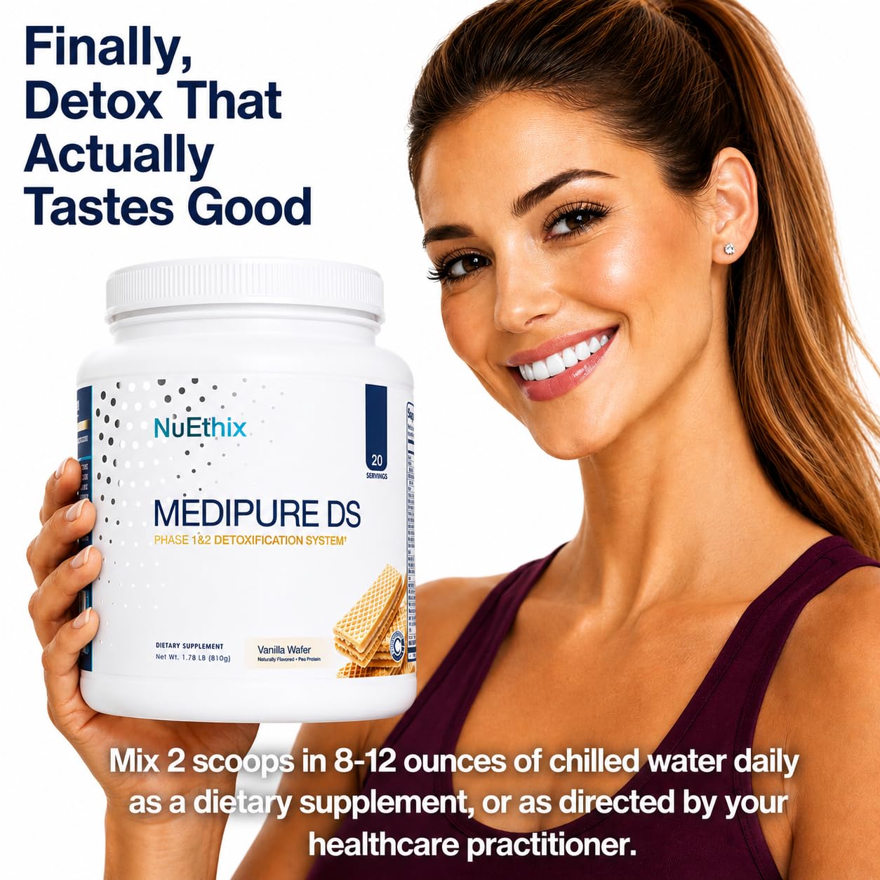 NuEthix Formulations Medipure DS with Pea Protein Phase 1 & 2 Detoxification System Powder 37.3904