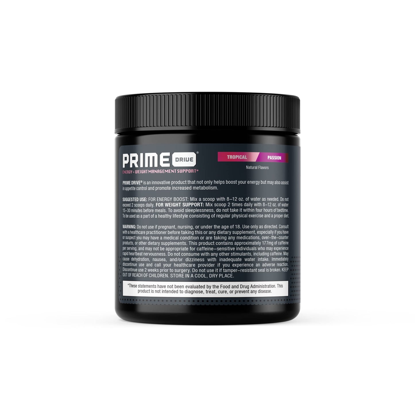 Complete Nutrition Prime Drive Tropical Passion Energy Powder, 10.02 Ounce