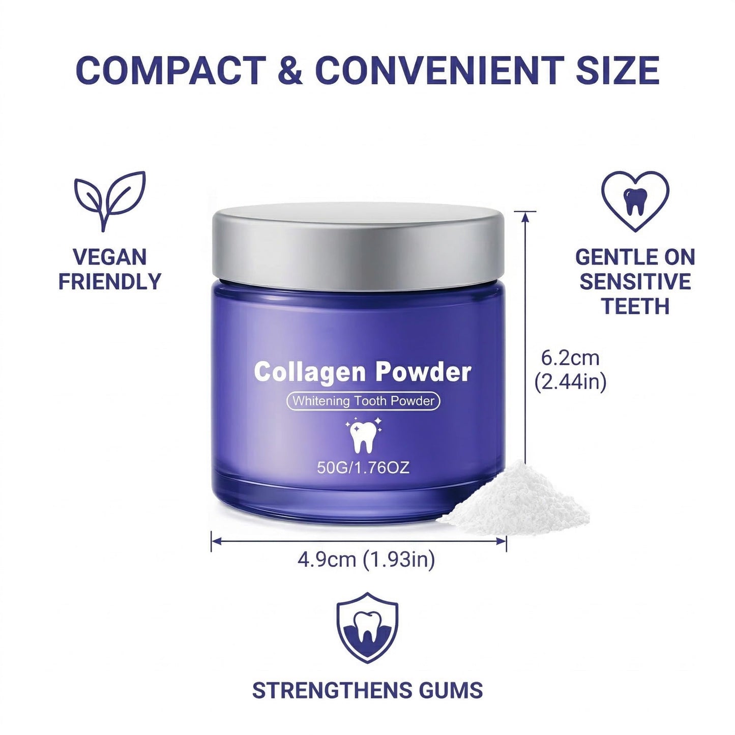ZOBVEX Collagen Tooth Powder 1.76 oz