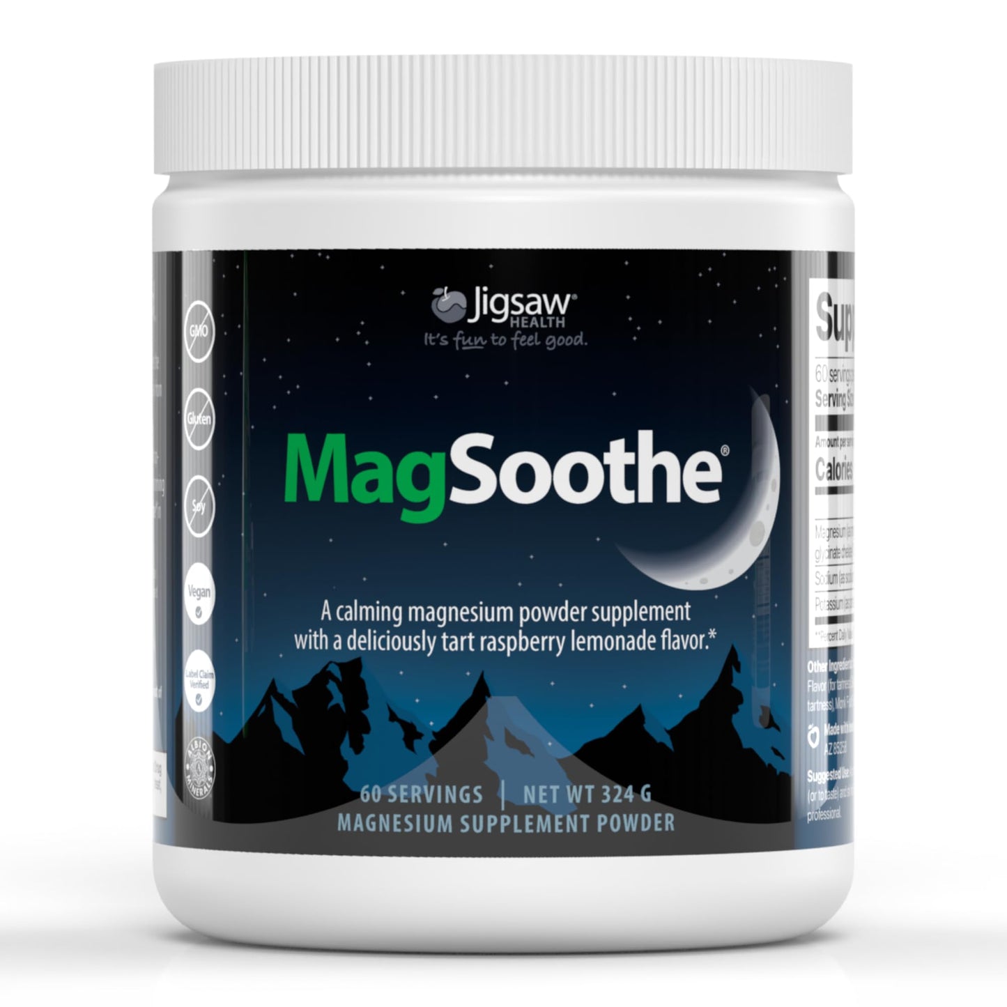 Jigsaw Health Magnesium Bundle: MagSRT (B-Free) Tablets, 240 Tablets, and MagSoothe 60 Servings (2-Pack)
