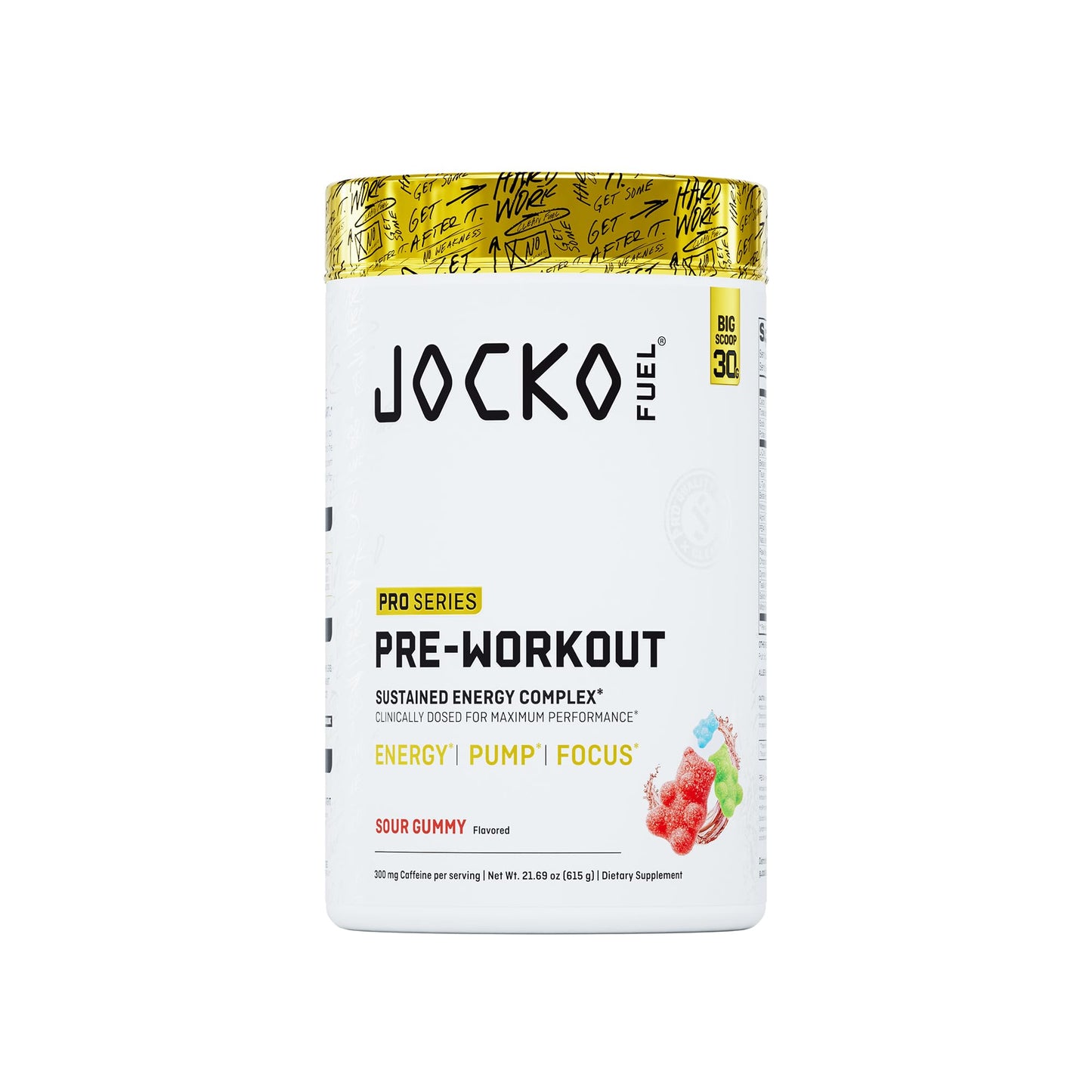 Jocko Fuel Preworkout Pro Series Powder, 16 Servings