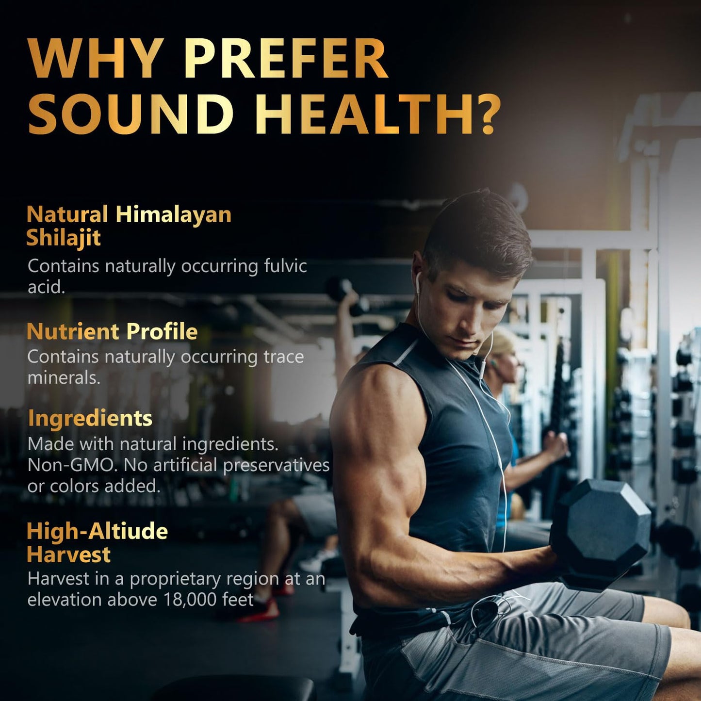 Sound Health Plus Shilajit Gold Capsule 60 Count