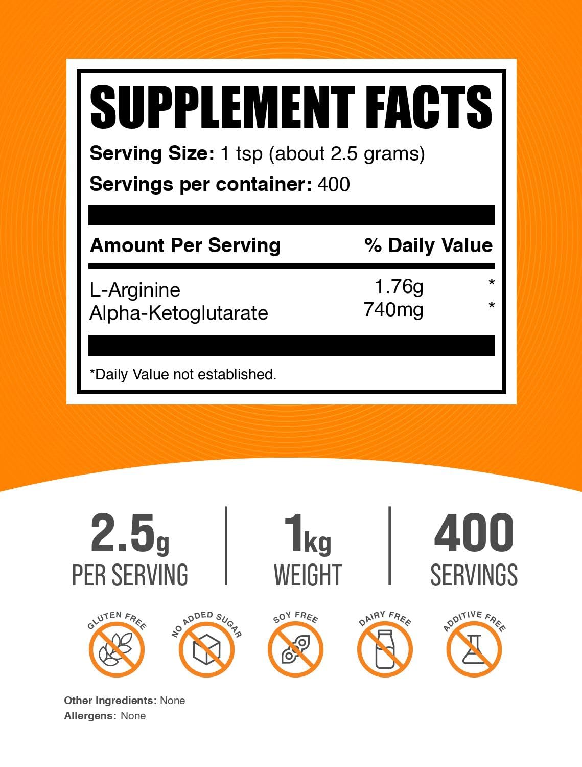 BulkSupplements AAKG Powder 35.27 oz