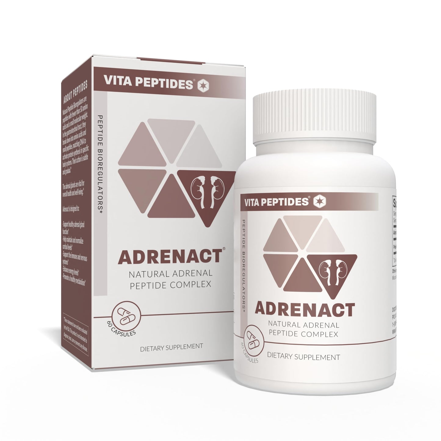 Vita Peptides Adrenact Adrenal Natural Peptide Bioregulator Capsules, 60 Capsules