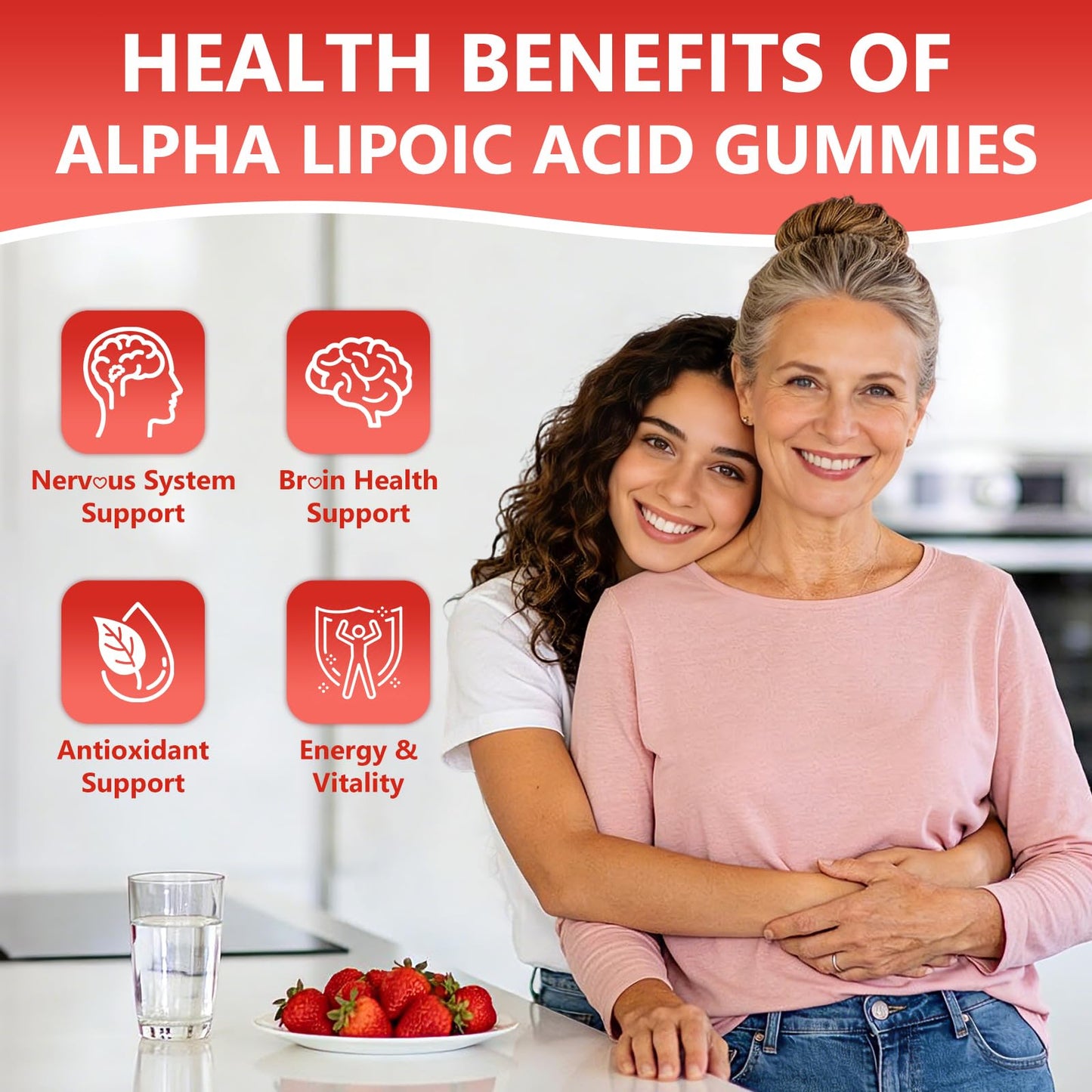 YXSW Alpha Lipoic Acid 400 MG Gummies 60 Count