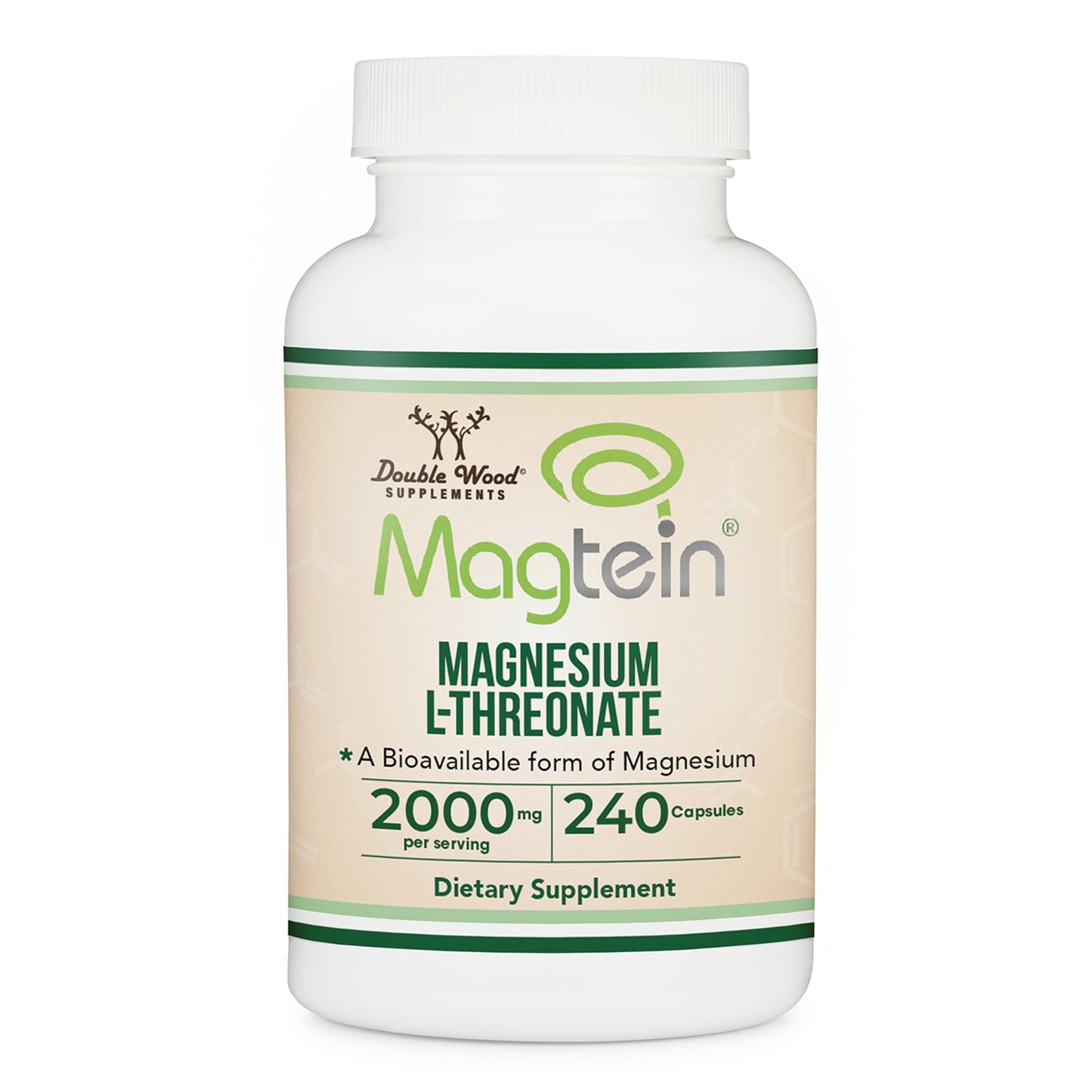 Double Wood Supplements Magnesium L Threonate Magtein 240 Capsules