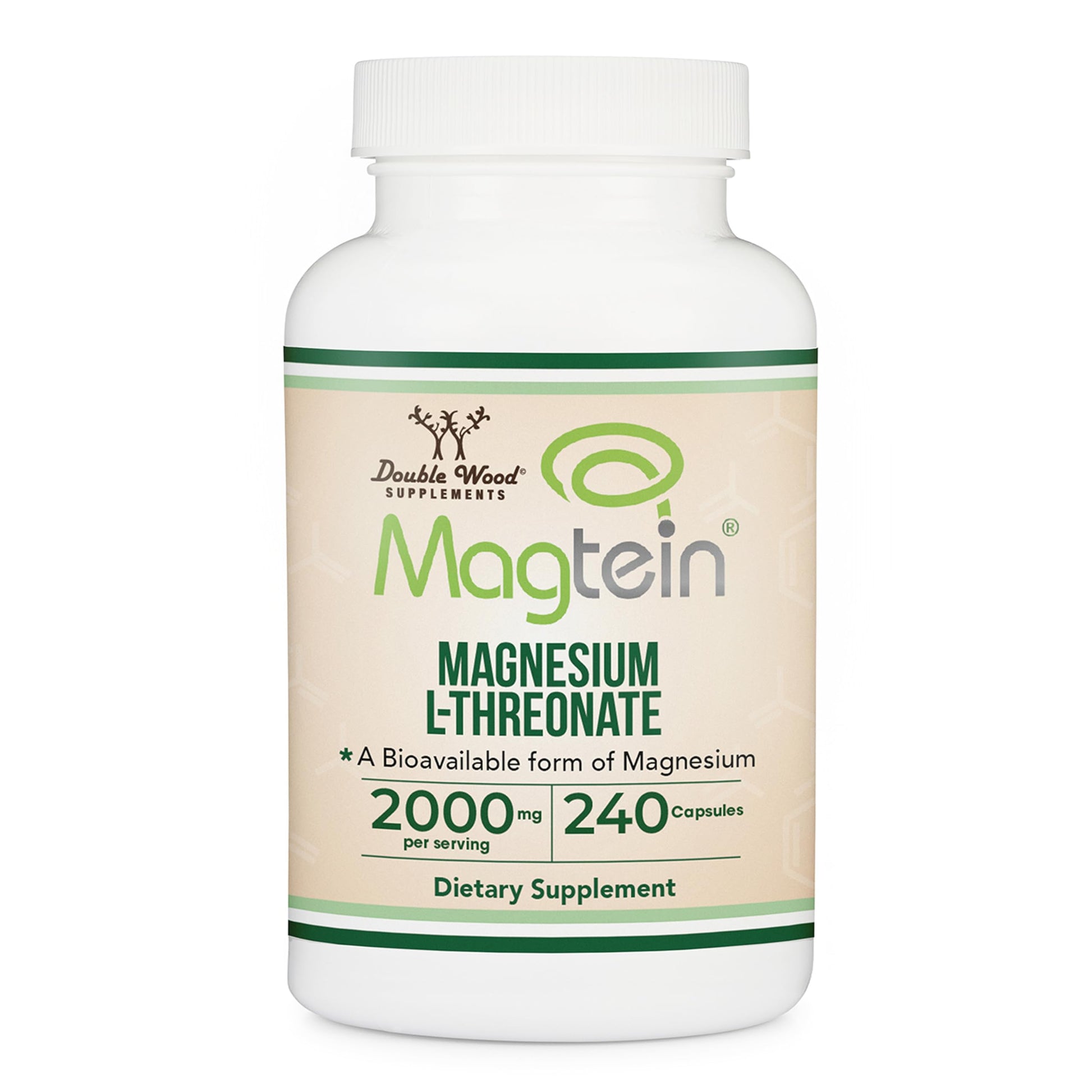 Double Wood Supplements Magnesium L Threonate Magtein 240 Capsules