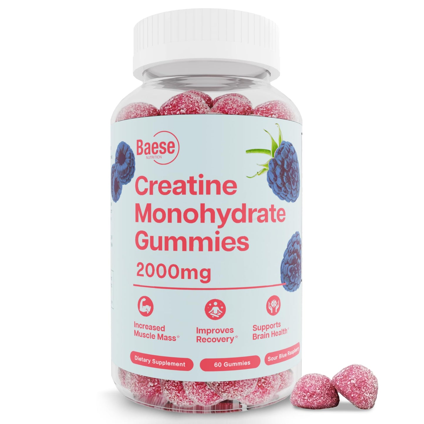Baese Nutrition Creatine Monohydrate Gummy 20 Count