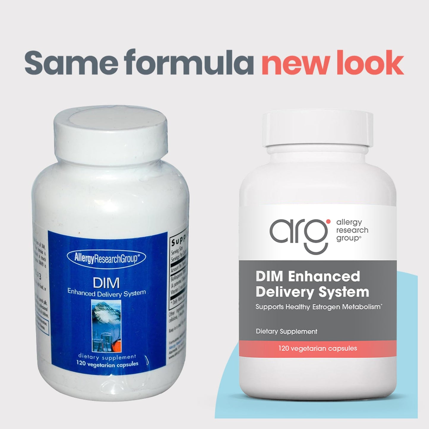 Allergy Research Group DIM Enhanced Delivery System - Diindolylmethane for Hormone Balance, Menopause Support, 120 Vegetarian Capsules