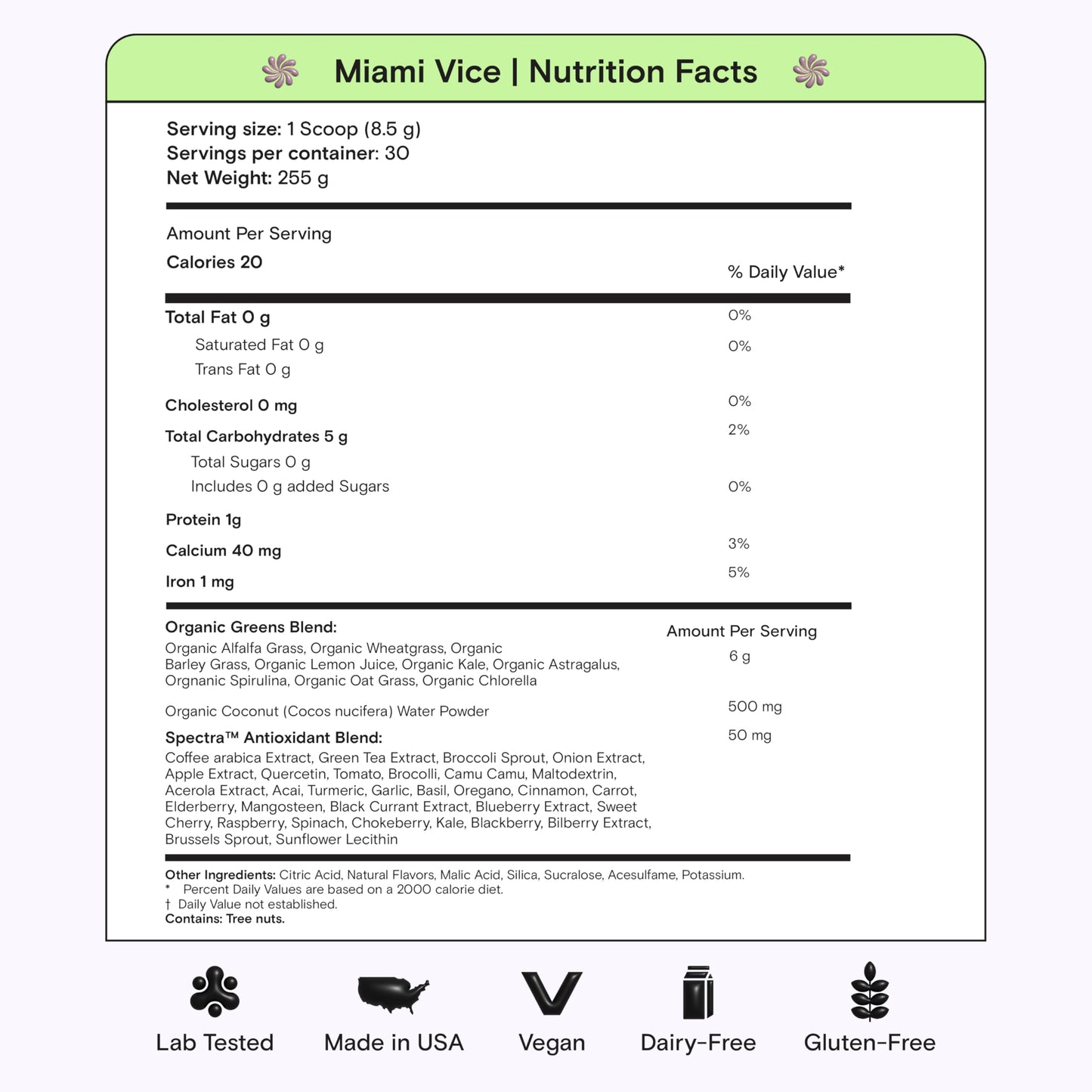 Kiala Nutrition Super Greens Powder with Spirulina & Chlorella, 9