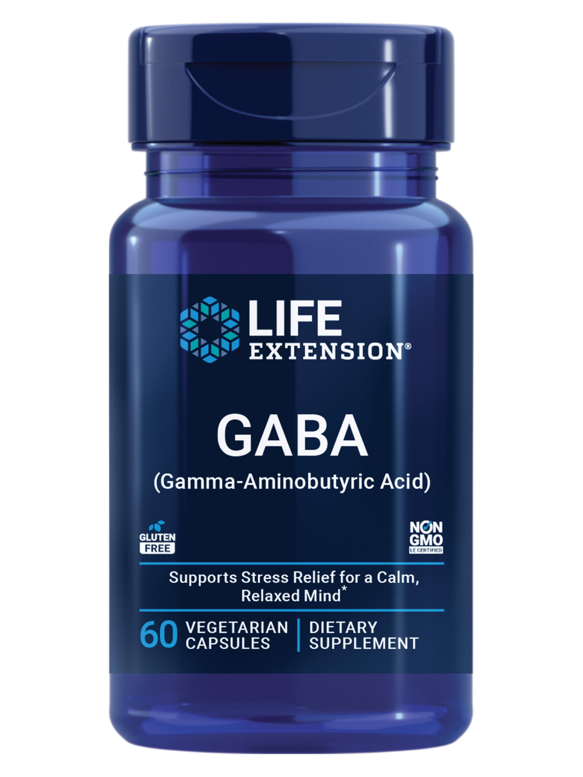 Life Extension GABA Capsules, 60 Count