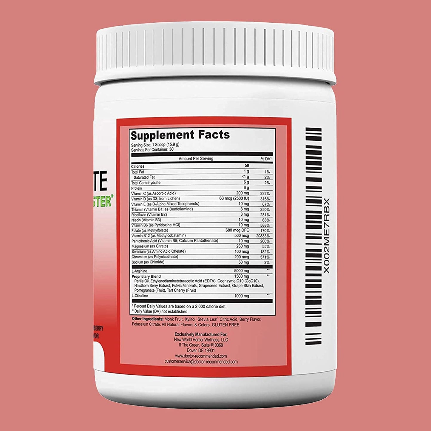 Doctor Recommended Supplements Cardio Complete Heart Health Support Powder 50.4 Servings