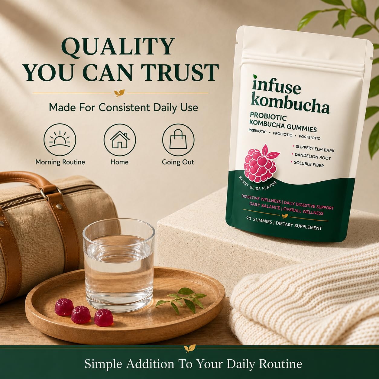 Pillow Daddy Infuse Probiotic Kombucha Gummies Gummy 1