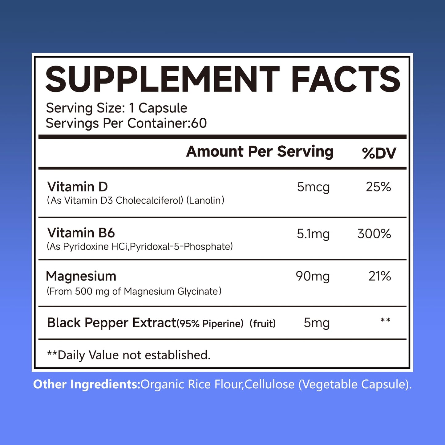 LEMON CODE Magnesium Glycinate Capsules, 60 Capsules