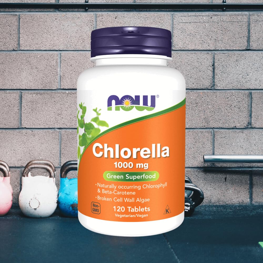 NOW Foods Chlorella 1000mg Tablets, 360 Tablets