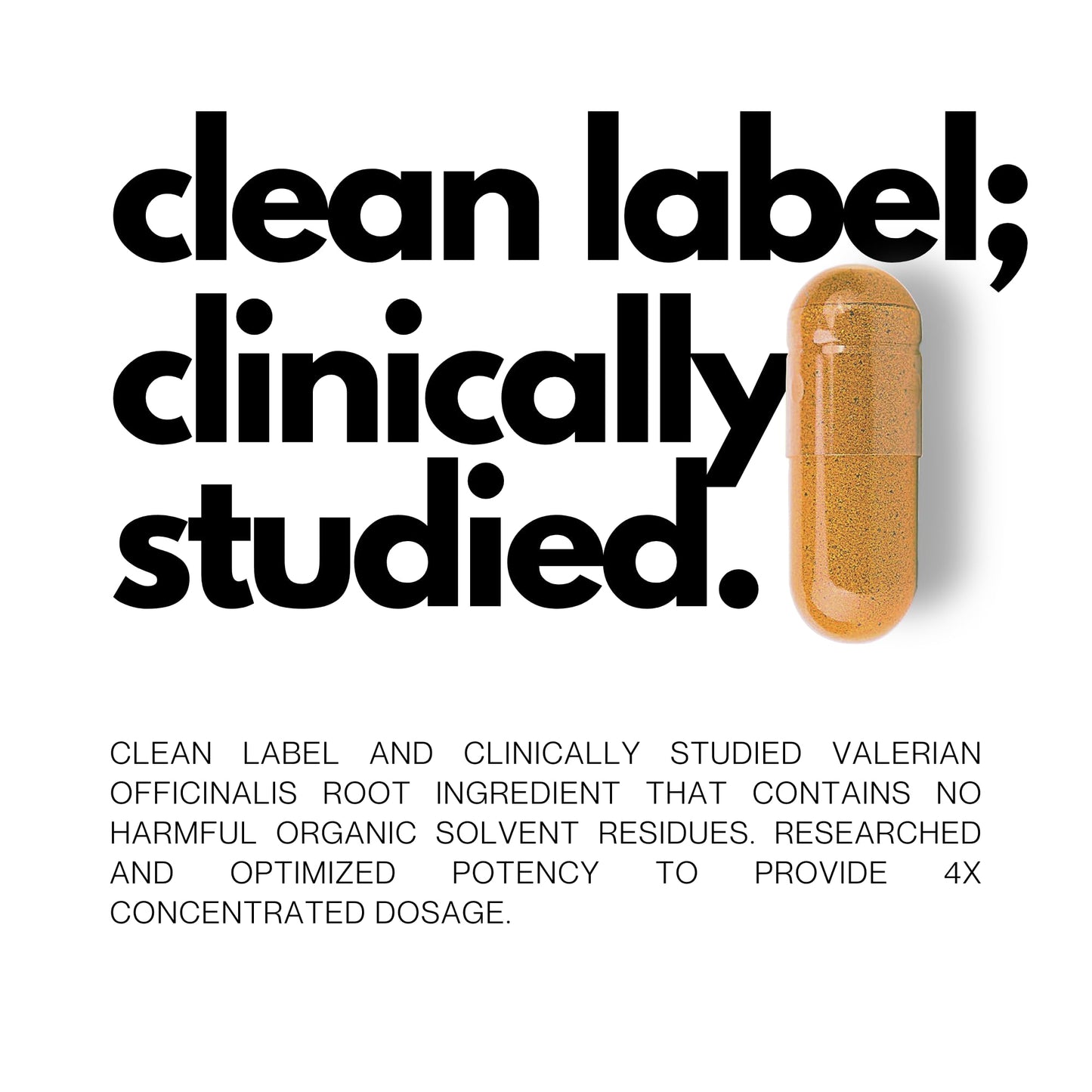 FOLIUS LABS Valerian Root 4:1 Extract Capsules 750mg, 120 Capsules