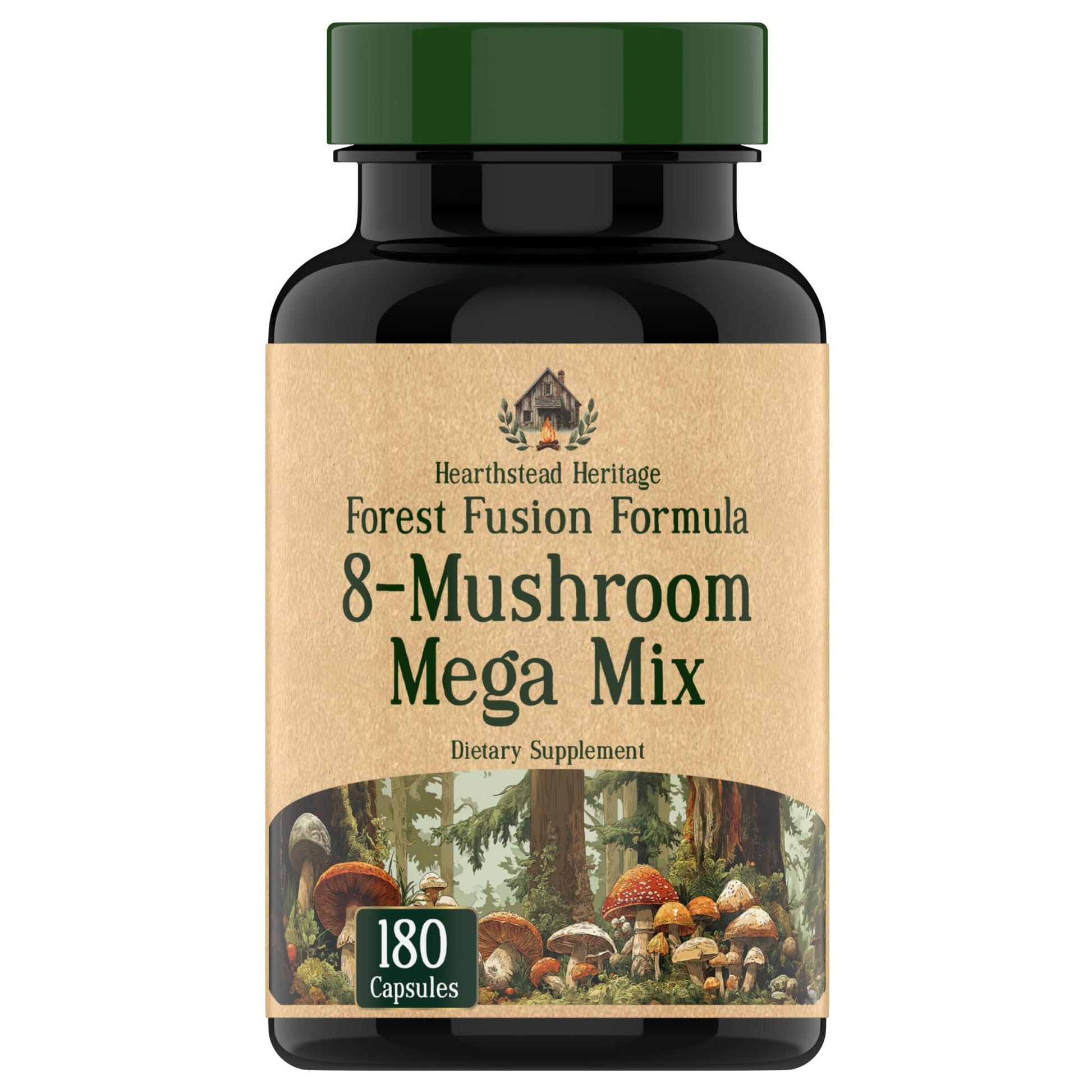 tnvitamins 8 Mushroom Complex Capsules 180