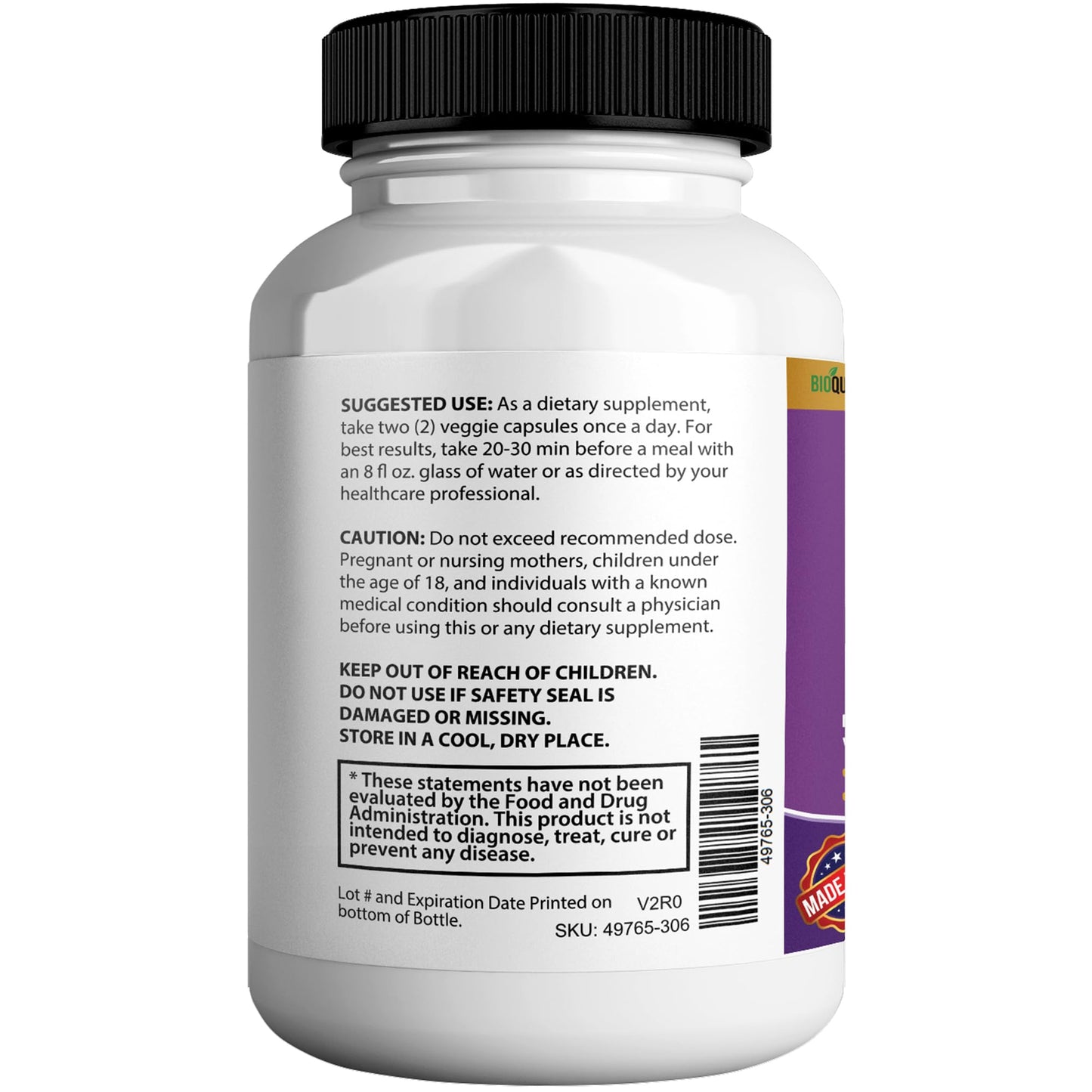 BIOQUIRE Herpazyl Max Extra Strength Immune Support Capsule, 60 Capsules
