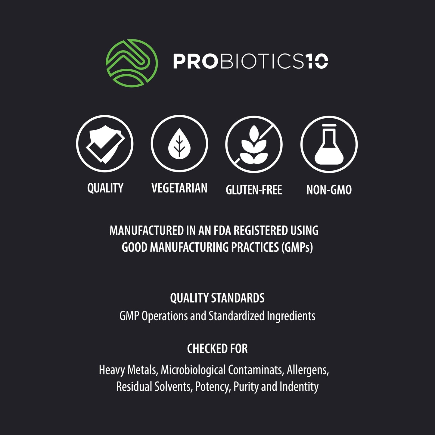 NutriClean Probiotics-10 Probiotic Supplement Tablet 30 Count
