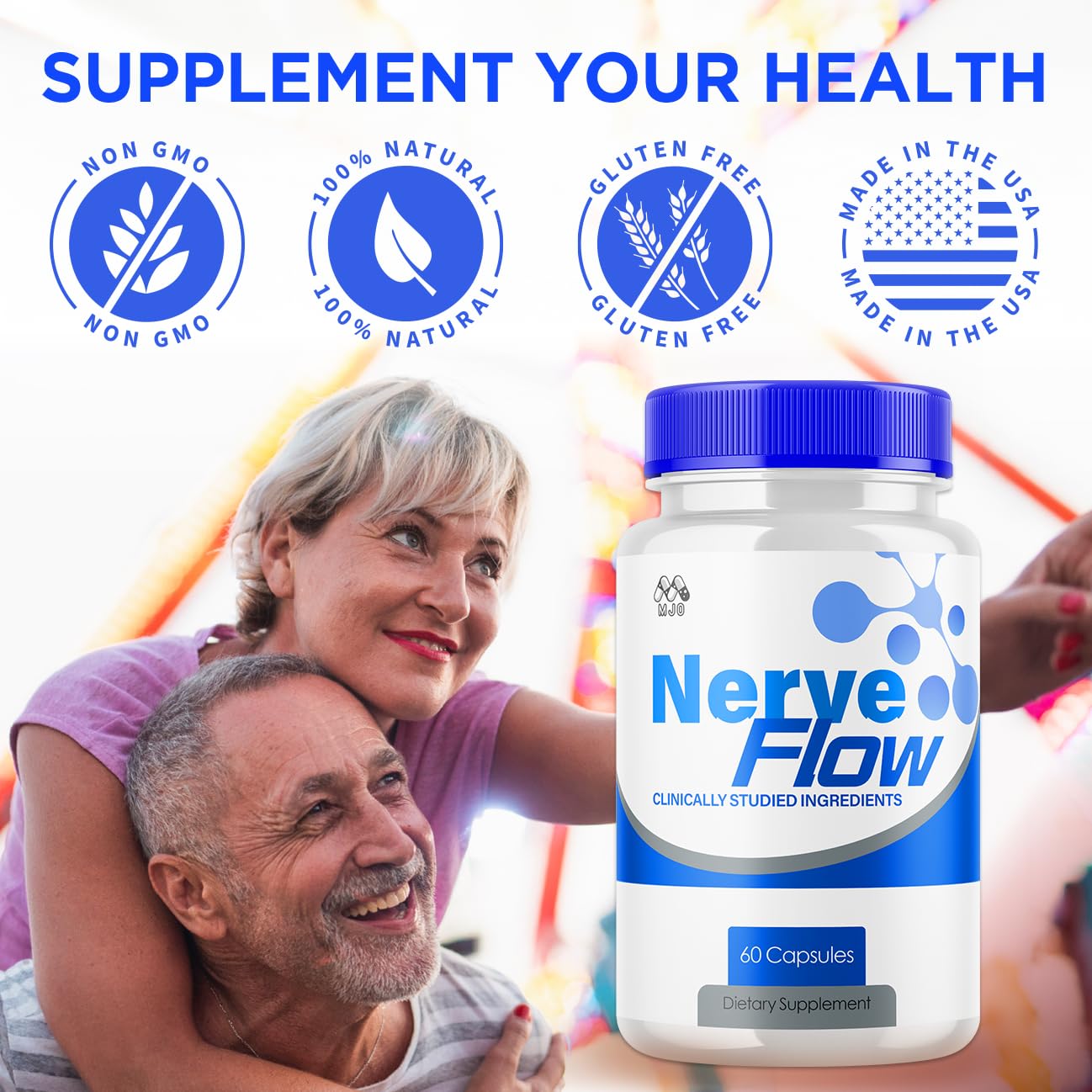 MJO Nerve Flow Capsules, 60 Capsules