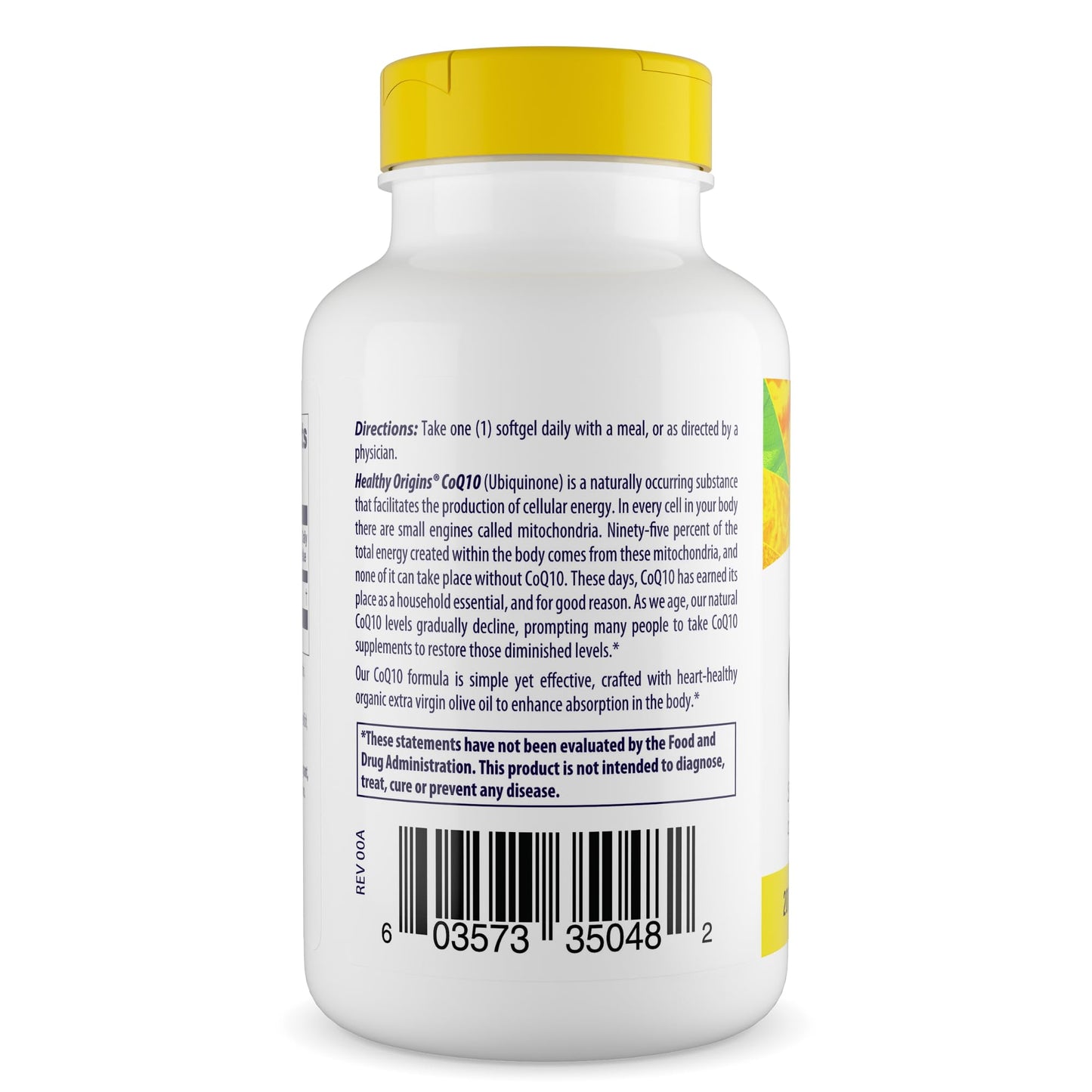 Healthy Origins CoQ10 400 mg Softgels, 60 Count
