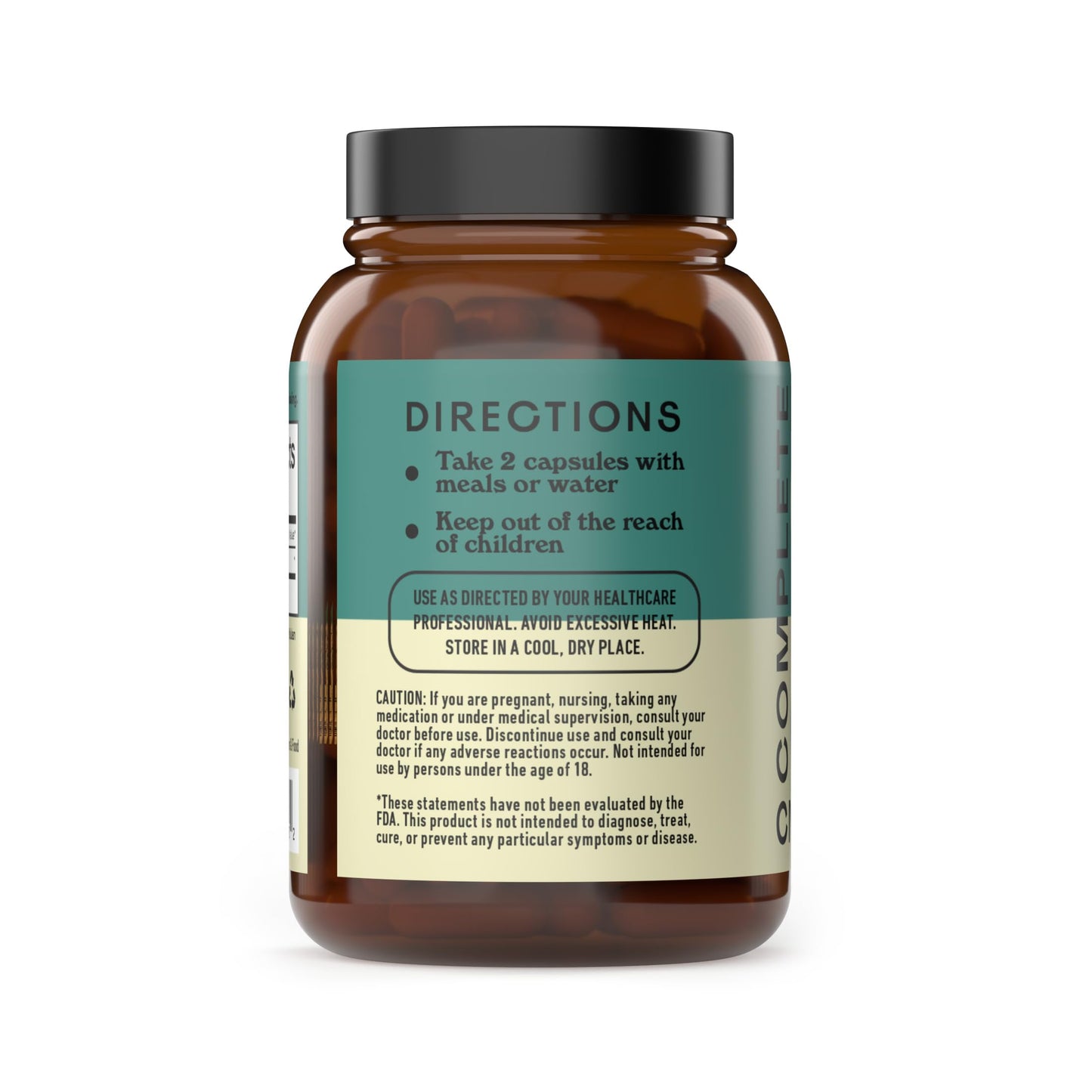 Complete Natural Products Organic Lion's Mane Mushroom Capsules, 100 Count
