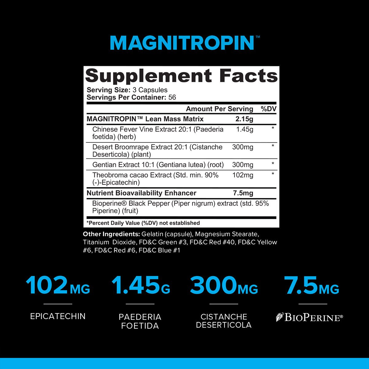 MYOKEM Magnitropin Advanced Lean Muscle Complex Capsule 168 Capsules