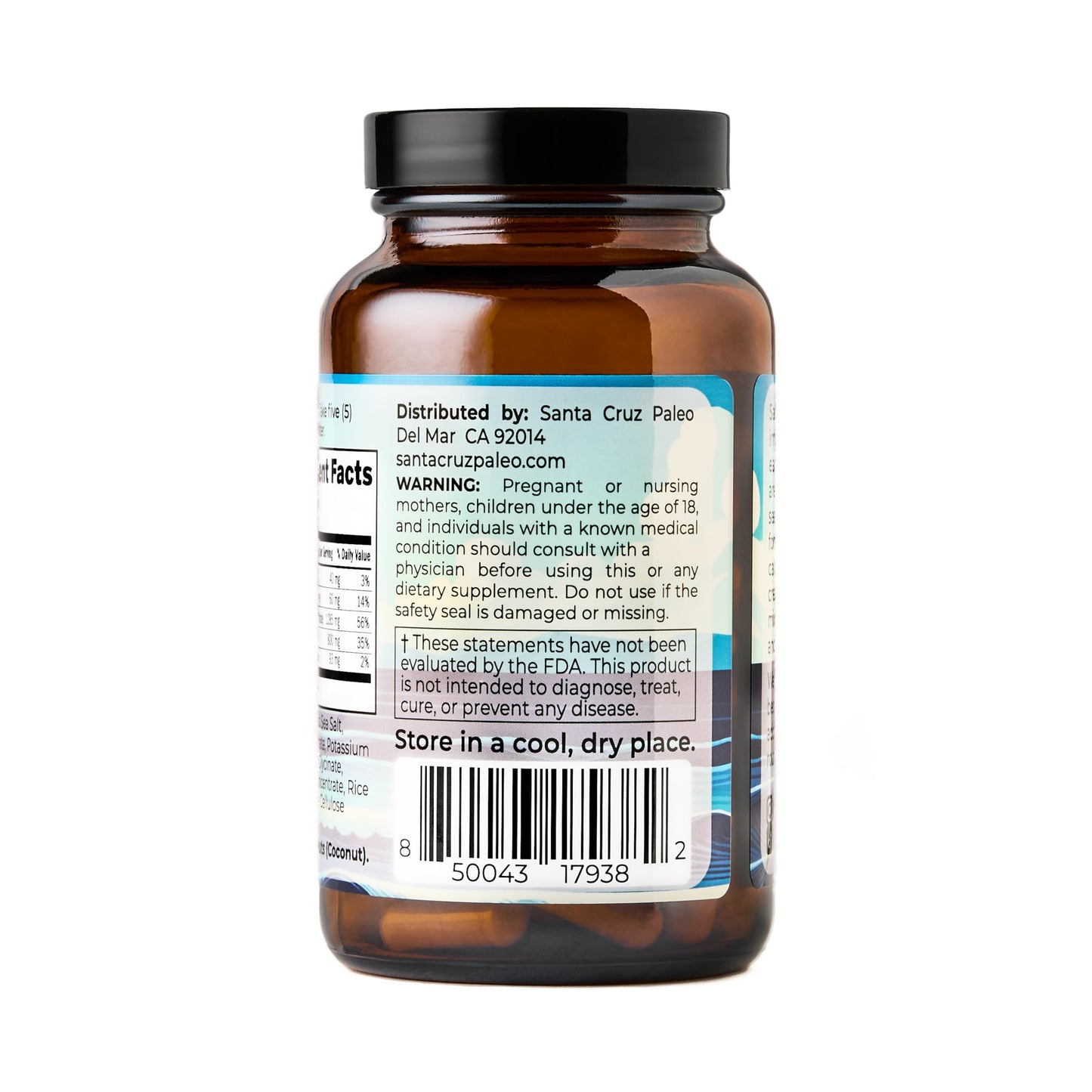 Santa Cruz Paleo Electrolyte Capsules for Hydration Support, 150 Capsules