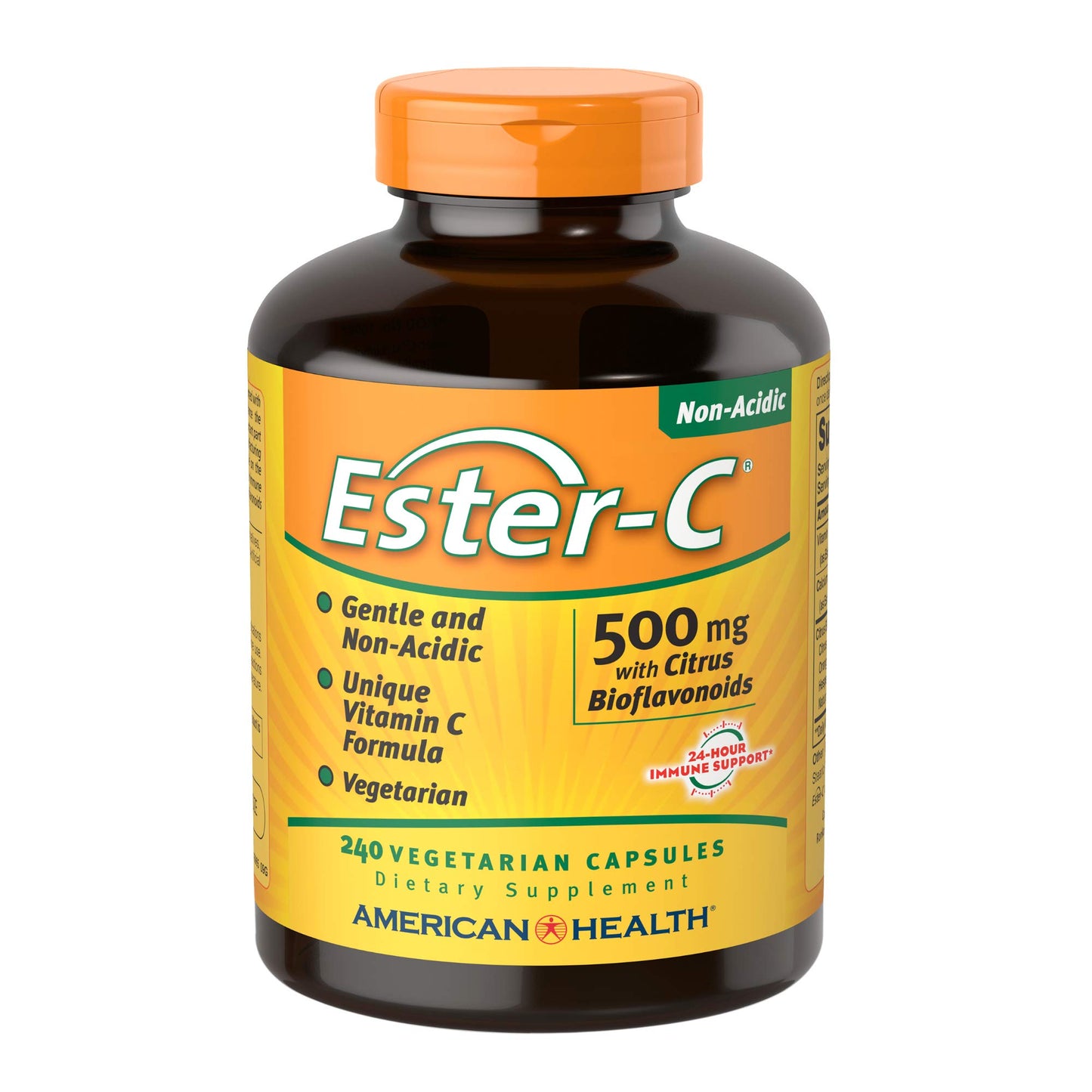 American Health Ester-C with Citrus Bioflavonoids Vitamin C Capsules, 240 Count