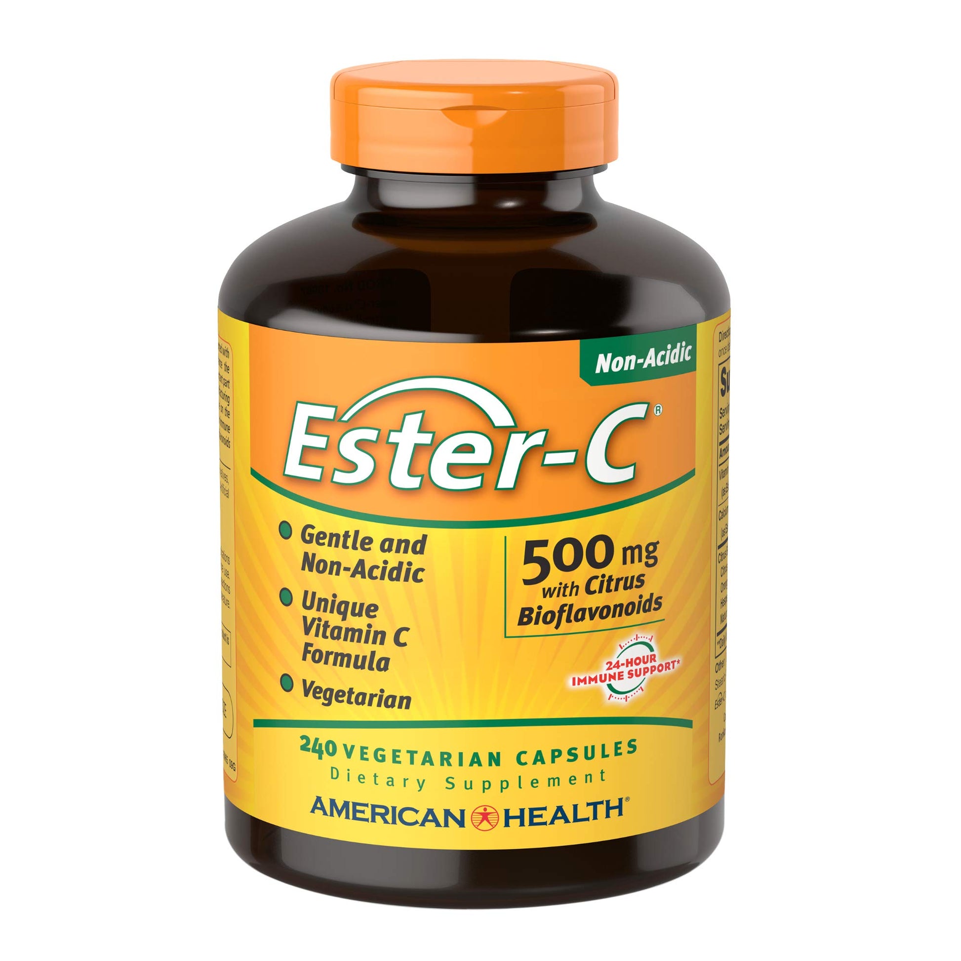 American Health Ester-C with Citrus Bioflavonoids Vitamin C Capsules, 240 Count