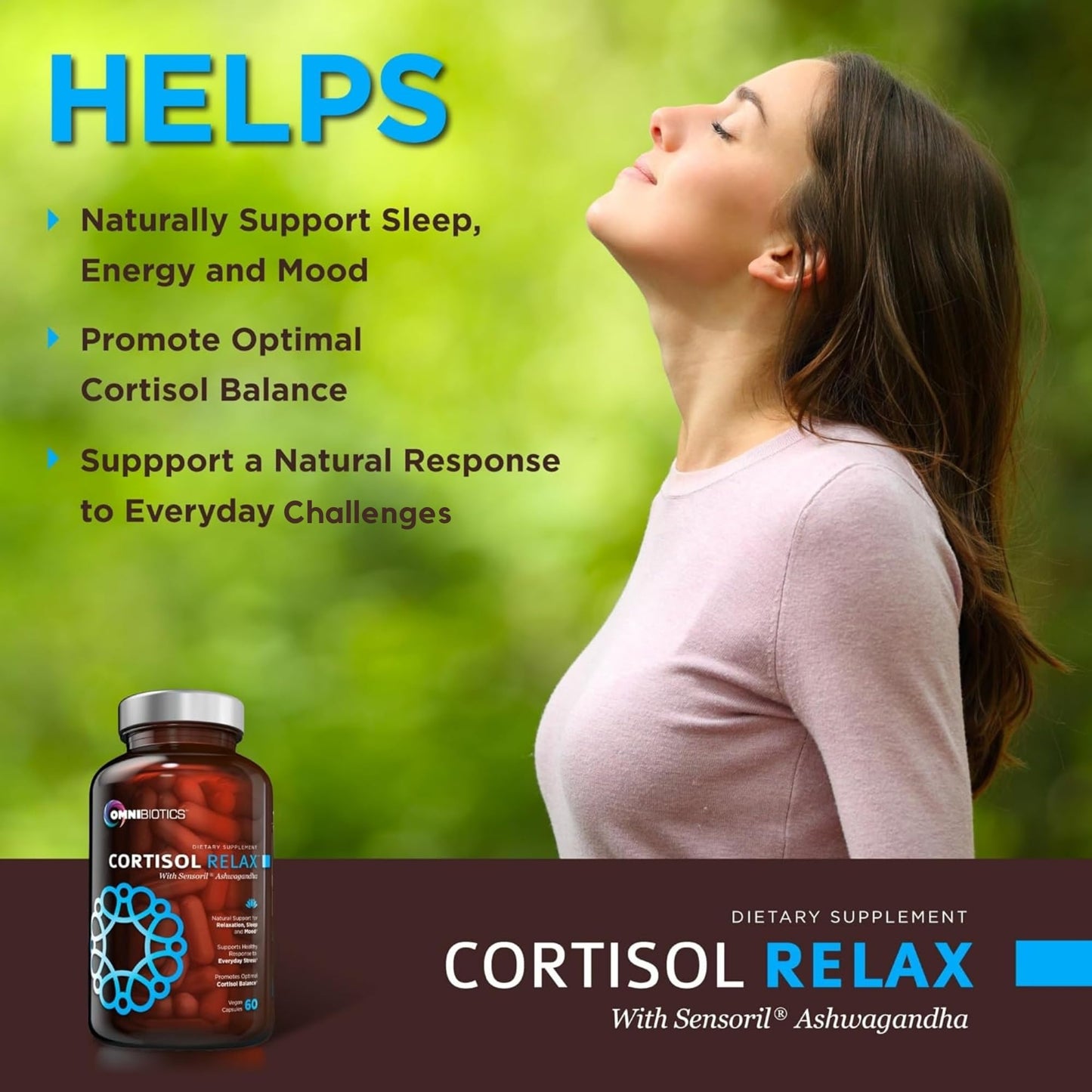 OmniBiotics Cortisol Supplement Capsule 60 Count