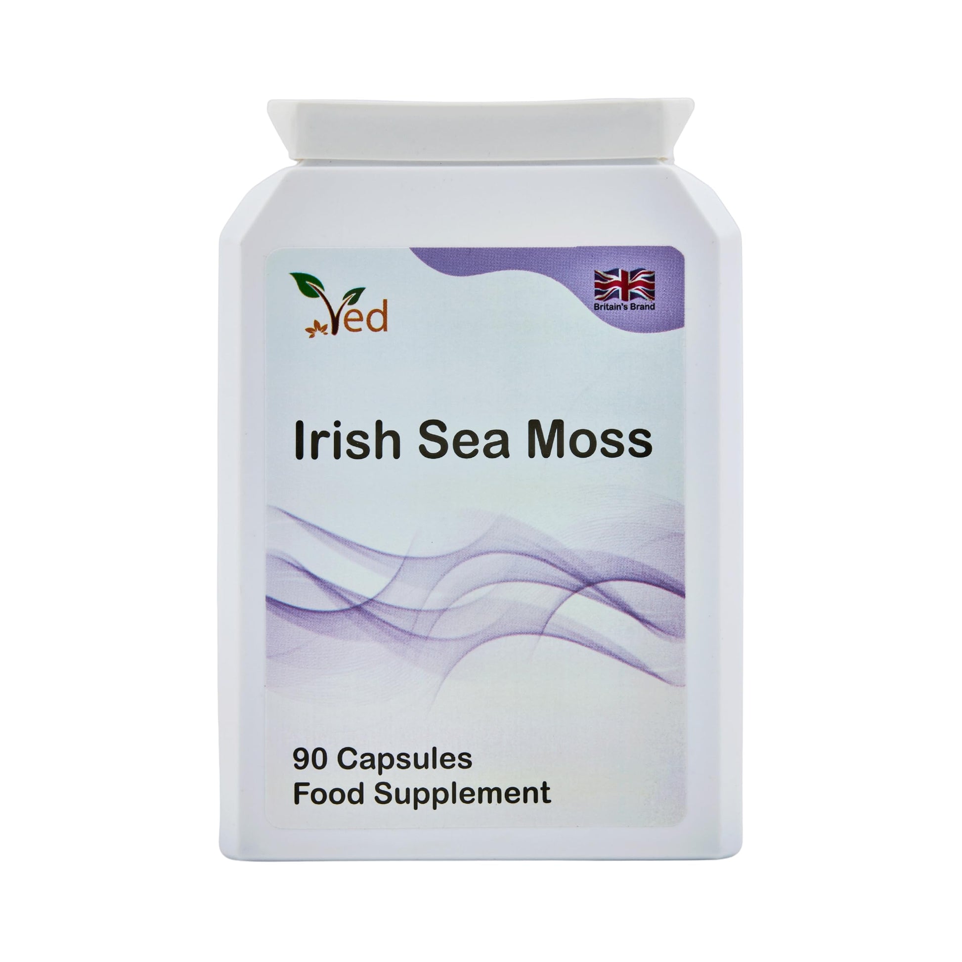 Ved Organic Irish Sea Moss (Chrondrus crispus) 1200 mg Capsules, 90 Count
