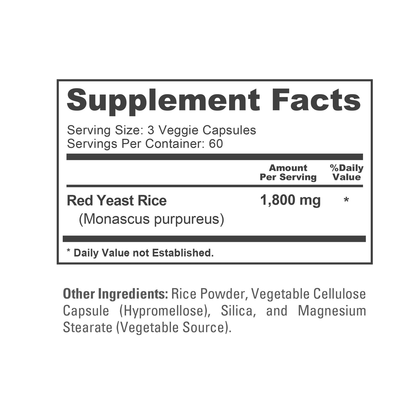 NusaPure Red Yeast Rice Capsule 180 Count