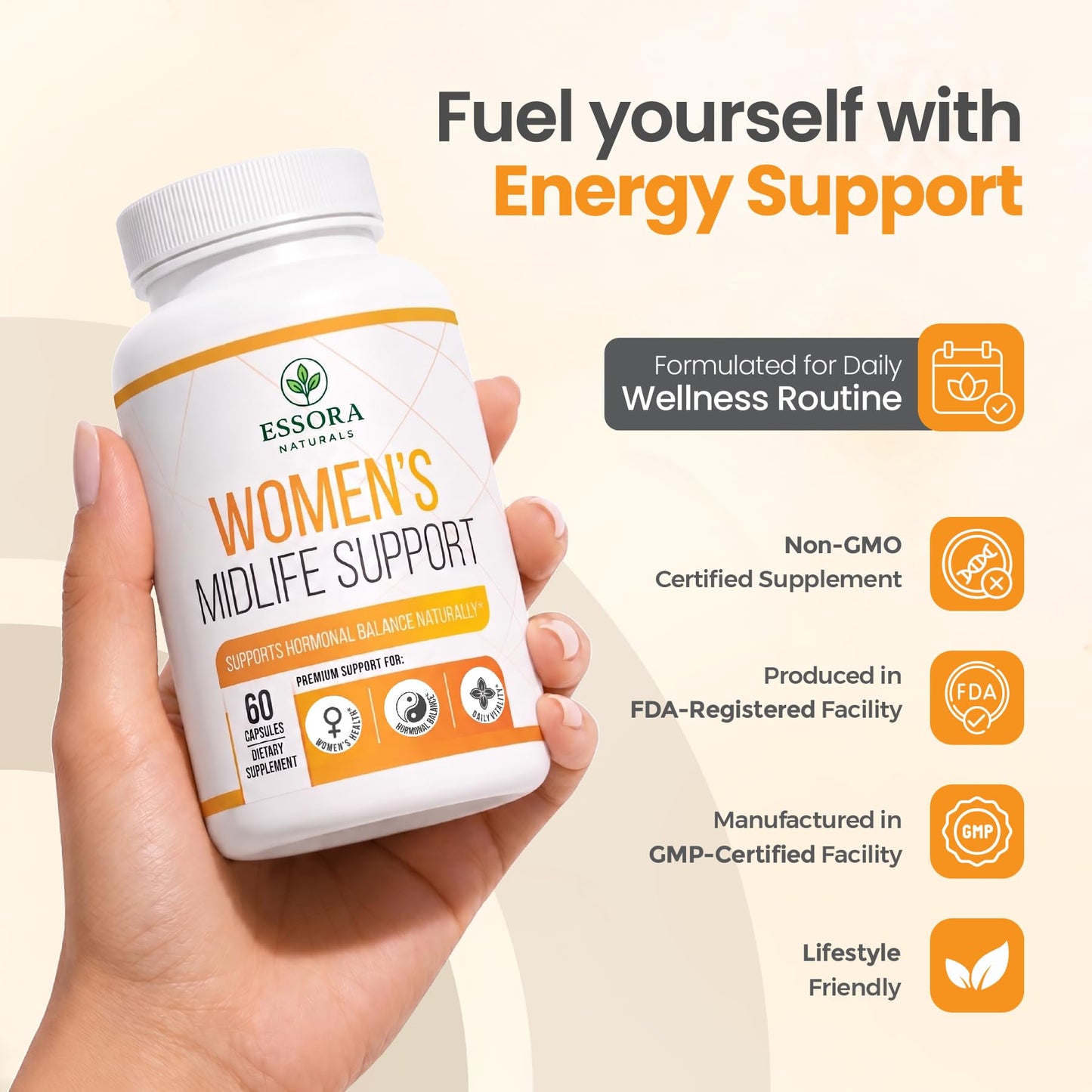 Essora Naturals Women's Support Herbal Blend 1 Capsule