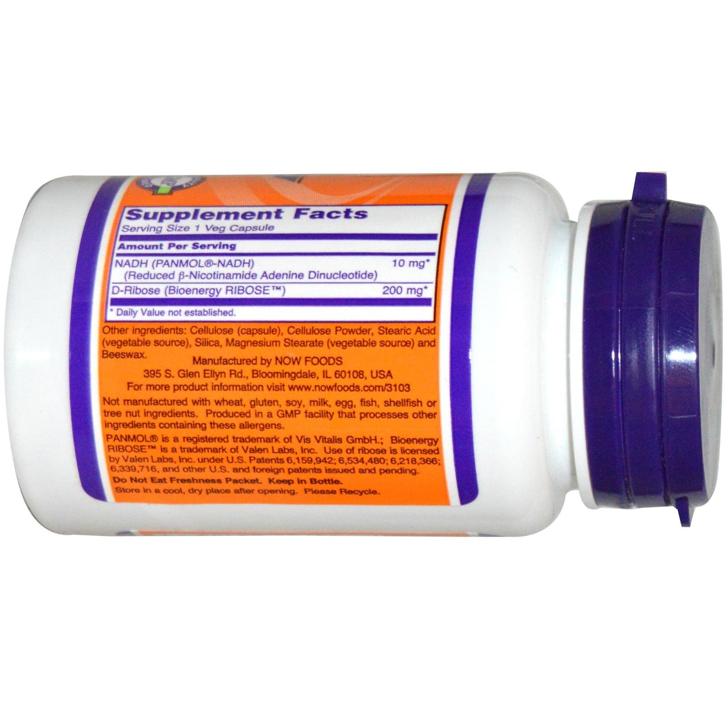 NOW Foods NADH 10 mg Capsule, 60 Count
