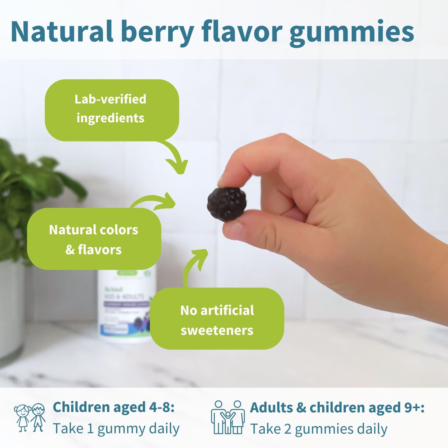 Igennus Healthcare Nutrition Advanced Elderberry Immune Gummies with Vitamin C, Zinc & D3, 4-in-1 Formula, 75:1 Concentration Standardized Extract, Natural Flavors, Clean Label, Vegetarian, Kids and Adults, 90 Gummies