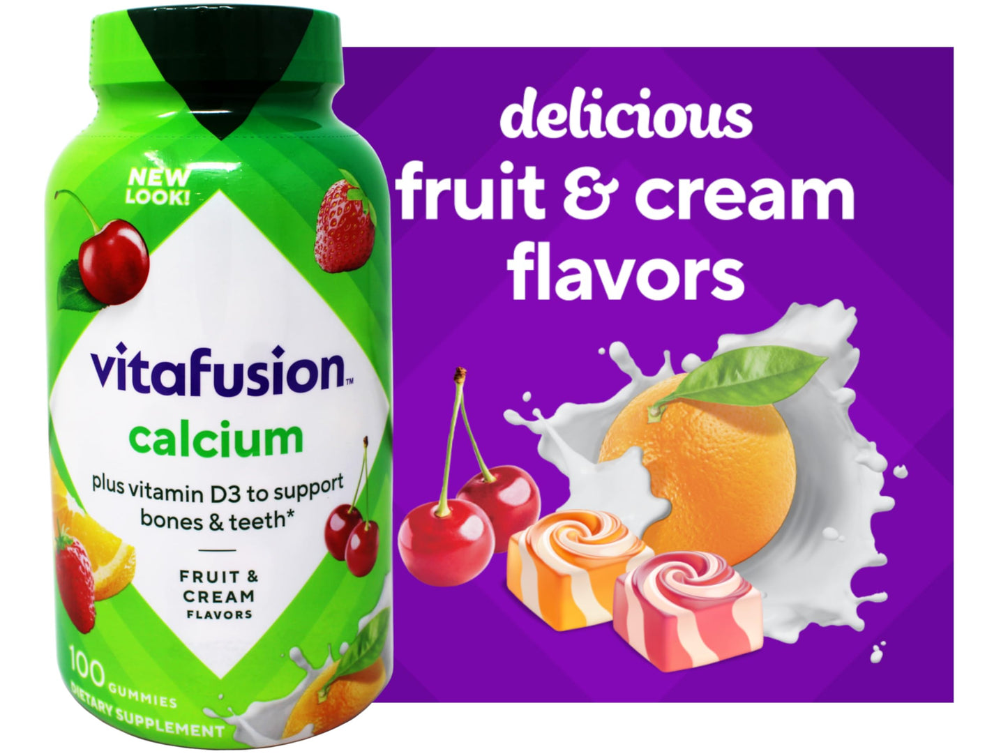 Vitafusion Calcium Adult Vitamins Gummies 200 Gummies