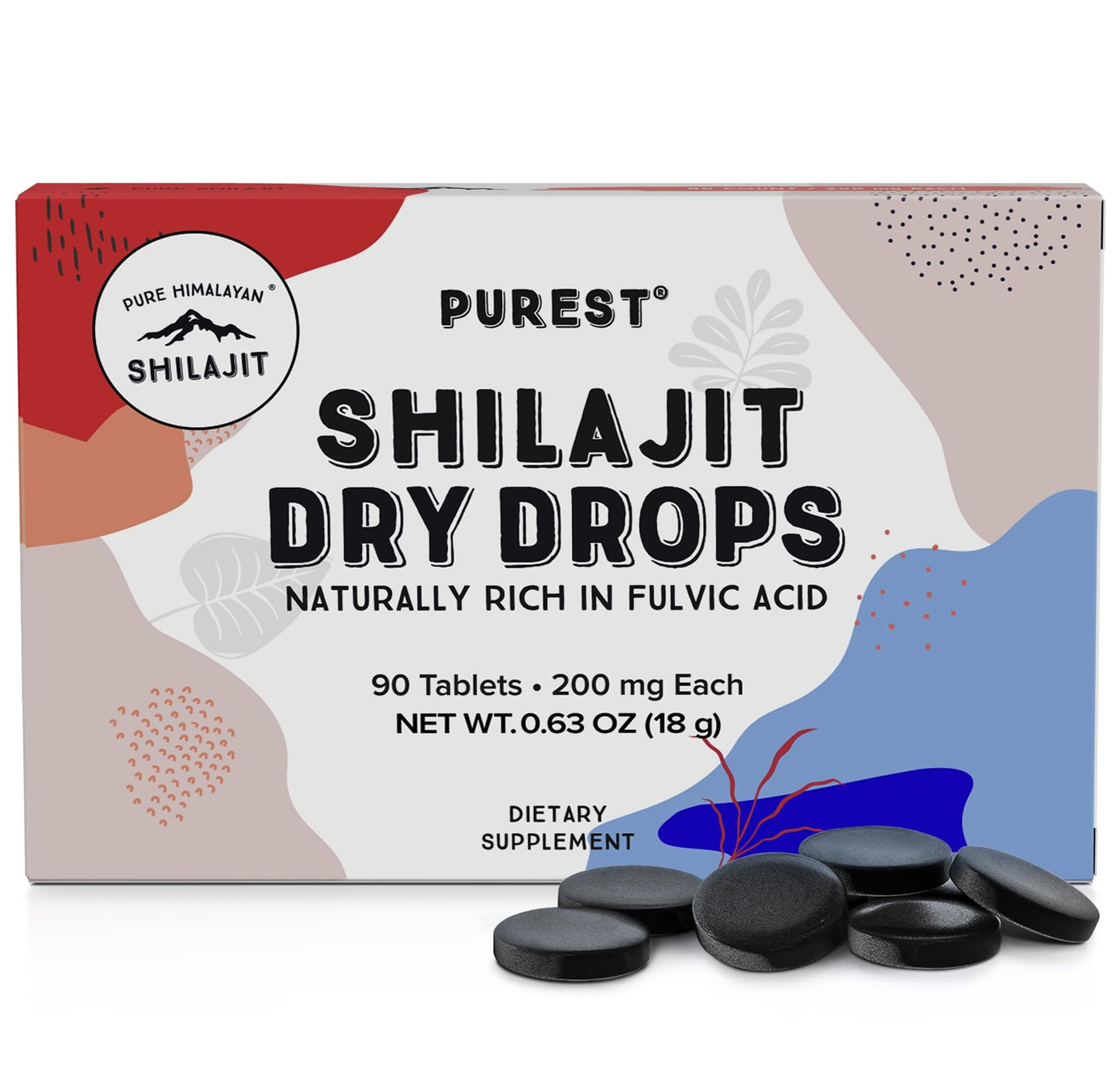 Pure Himalayan Shilajit 90 Tablets