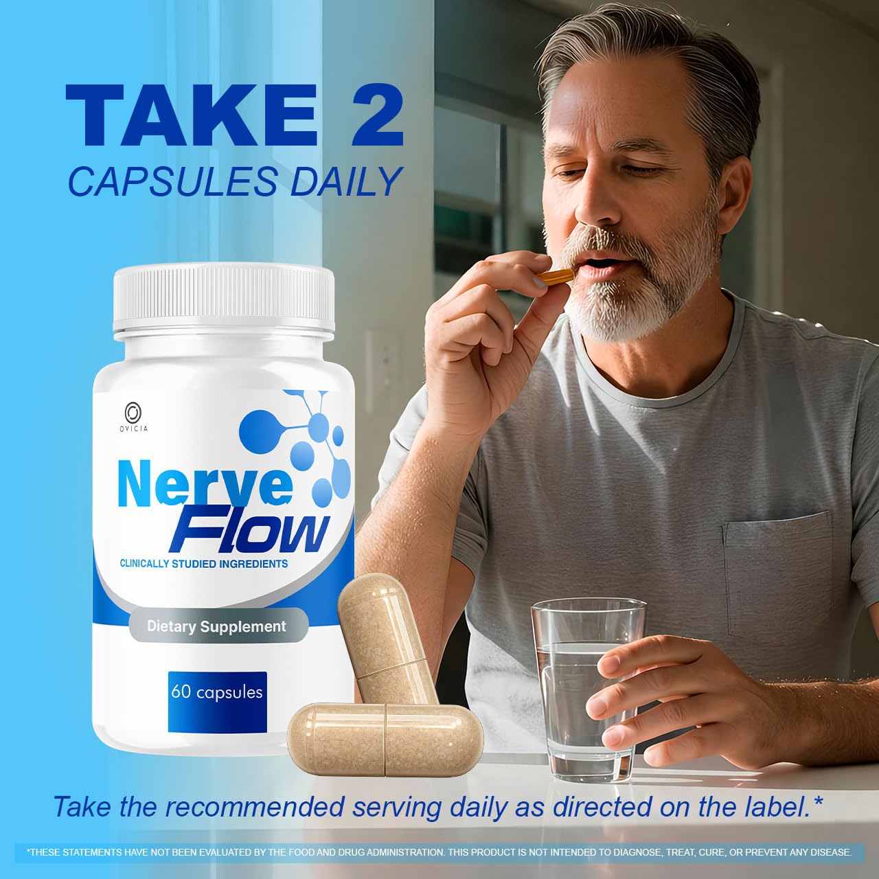 OVICIA Nerve Flow Capsules 180 Capsules