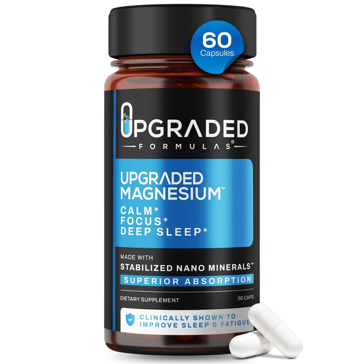 Upgraded Formulas Nano Magnesium Supplement 60 Capsules