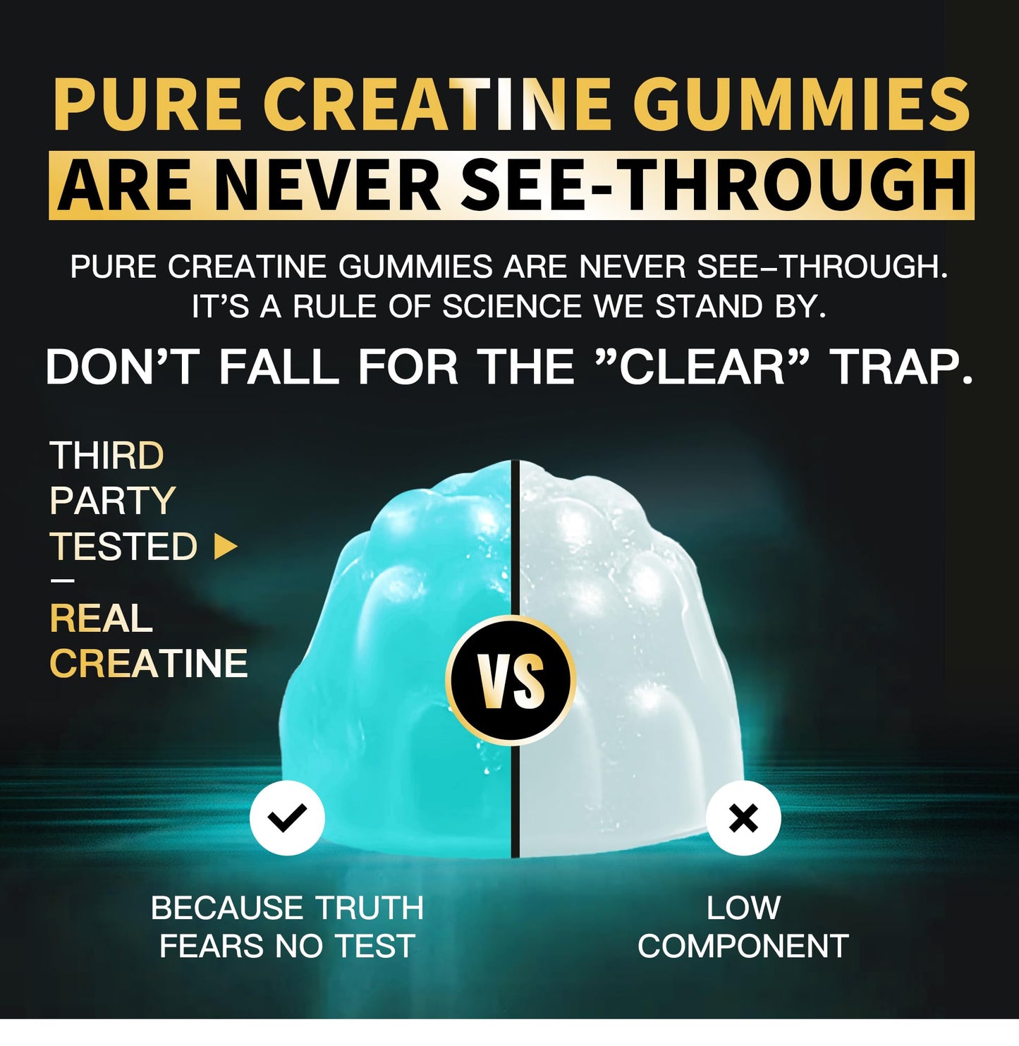 Nutravita Creatine Monohydrate Gummies 120 Count