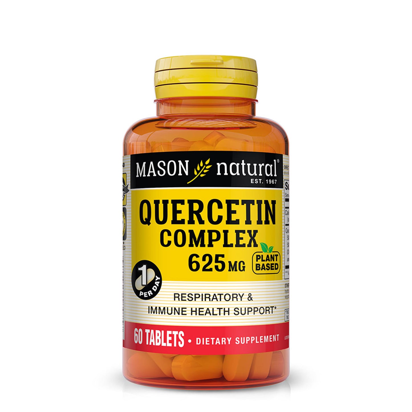 Mason Natural Plant Based Quercetin Complex 625 mg Tablets, 60 Count