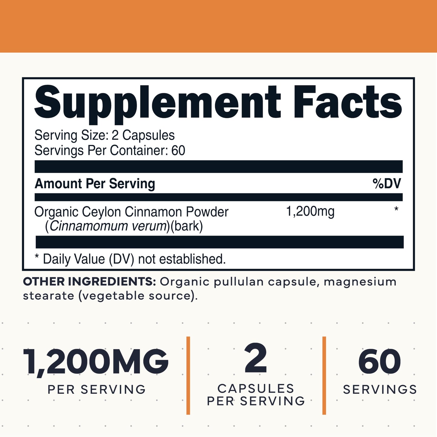 Type Zero Ceylon Cinnamon Capsules 120 Capsules