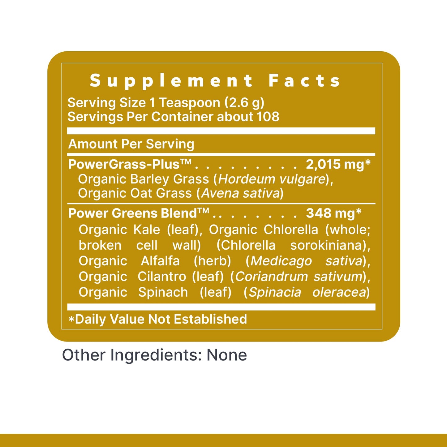 Premier Research Labs Premier Organic Greens Super Greens Powder, 10 oz